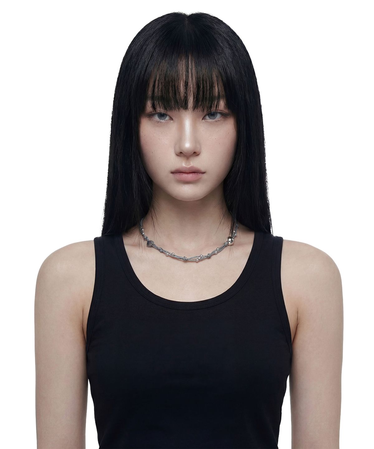인디아카이브(INDYARCHIVE) KNOT NECKLACE - GRAY