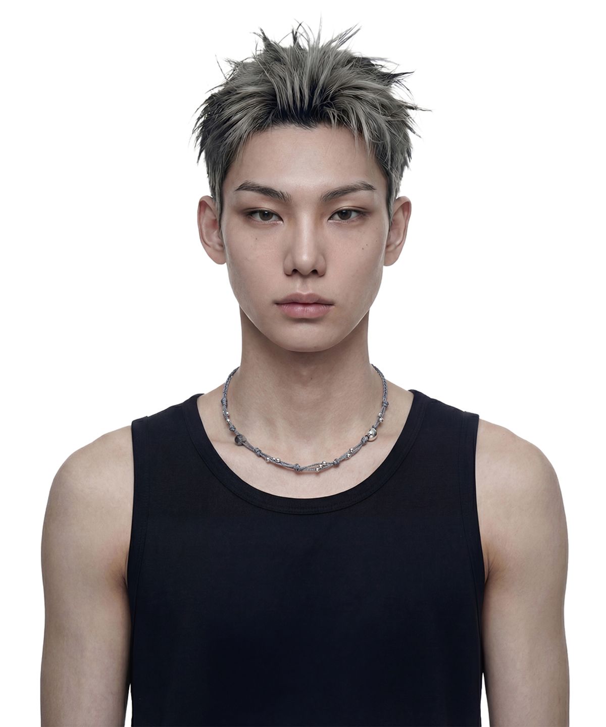 인디아카이브(INDYARCHIVE) KNOT NECKLACE - GRAY
