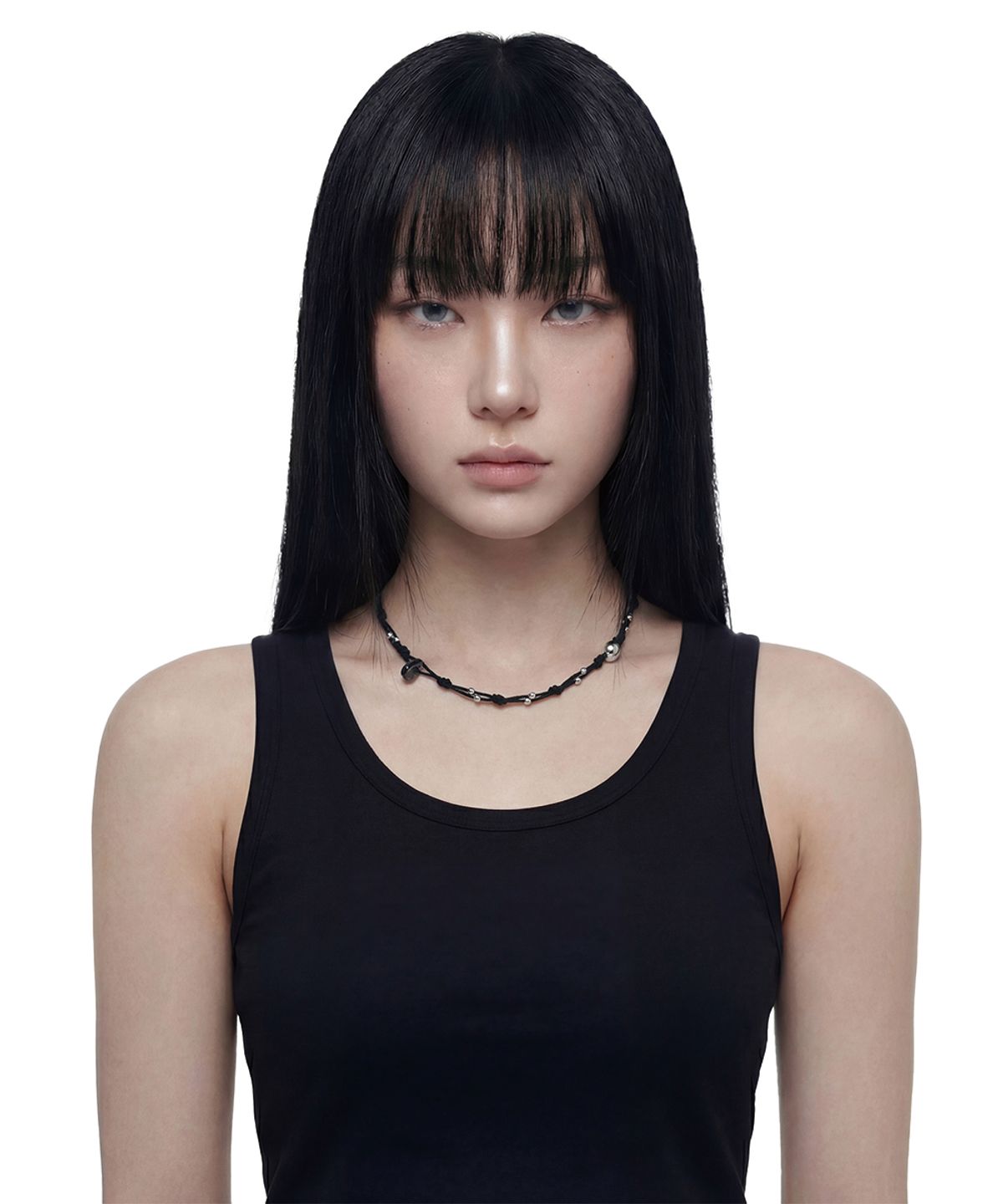 인디아카이브(INDYARCHIVE) KNOT NECKLACE - BLACK