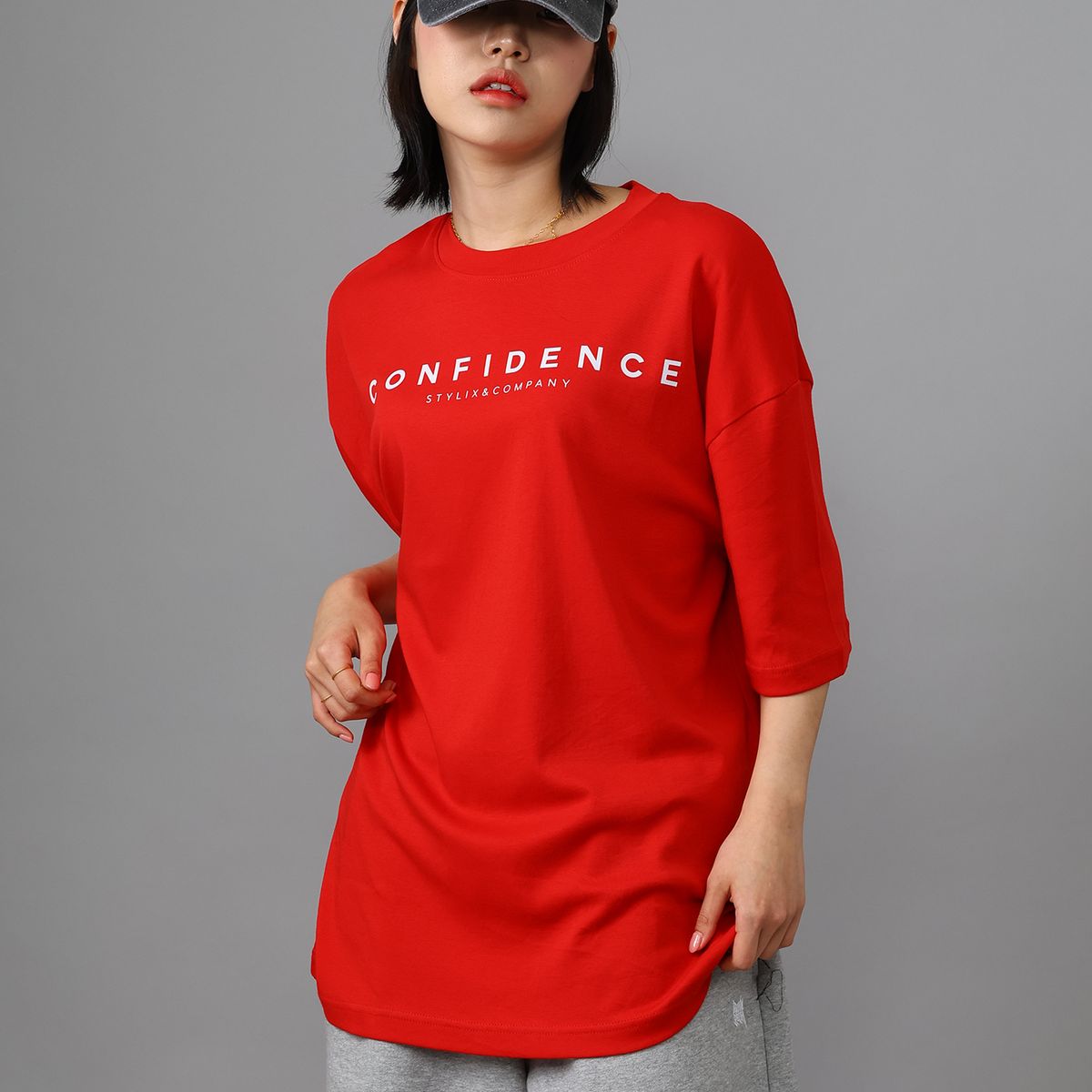 스타일릭스(STYLIX) 컨피던스 순면 오버핏 반팔 티셔츠 4COLOR