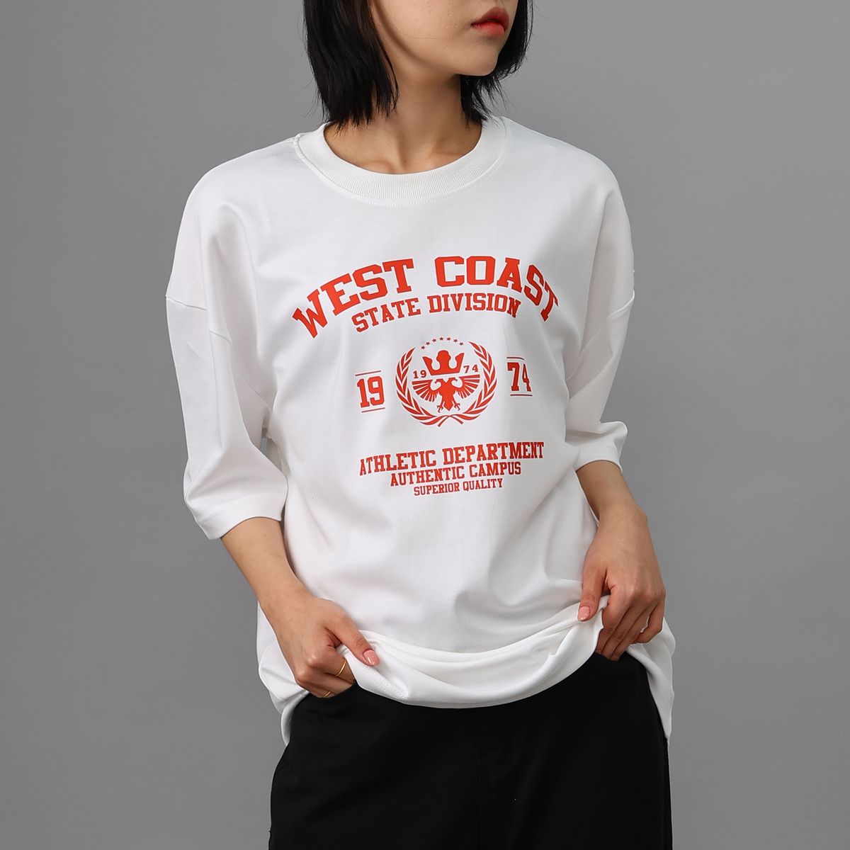 스타일릭스(STYLIX) 웨스트 순면 오버핏 반팔 티셔츠 4COLOR