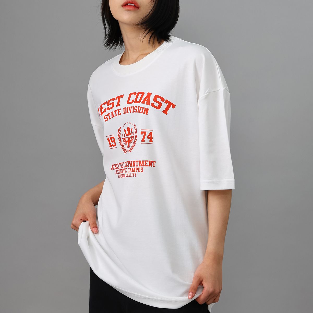 스타일릭스(STYLIX) 웨스트 순면 오버핏 반팔 티셔츠 4COLOR