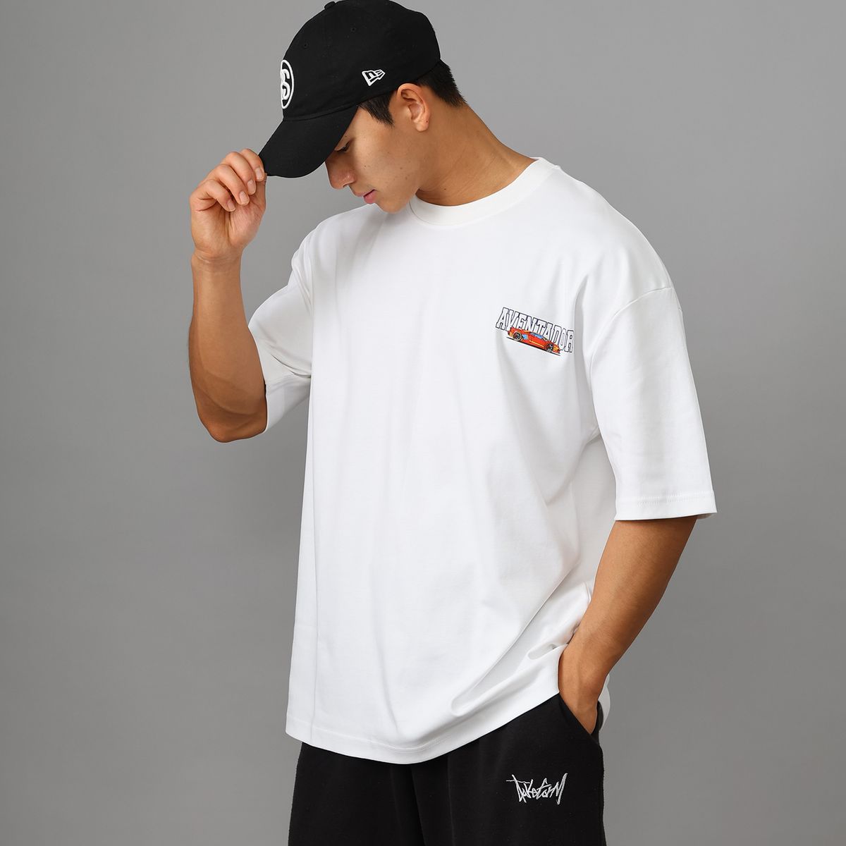 스타일릭스(STYLIX) 아벤타 순면 오버핏 반팔 티셔츠2COLOR