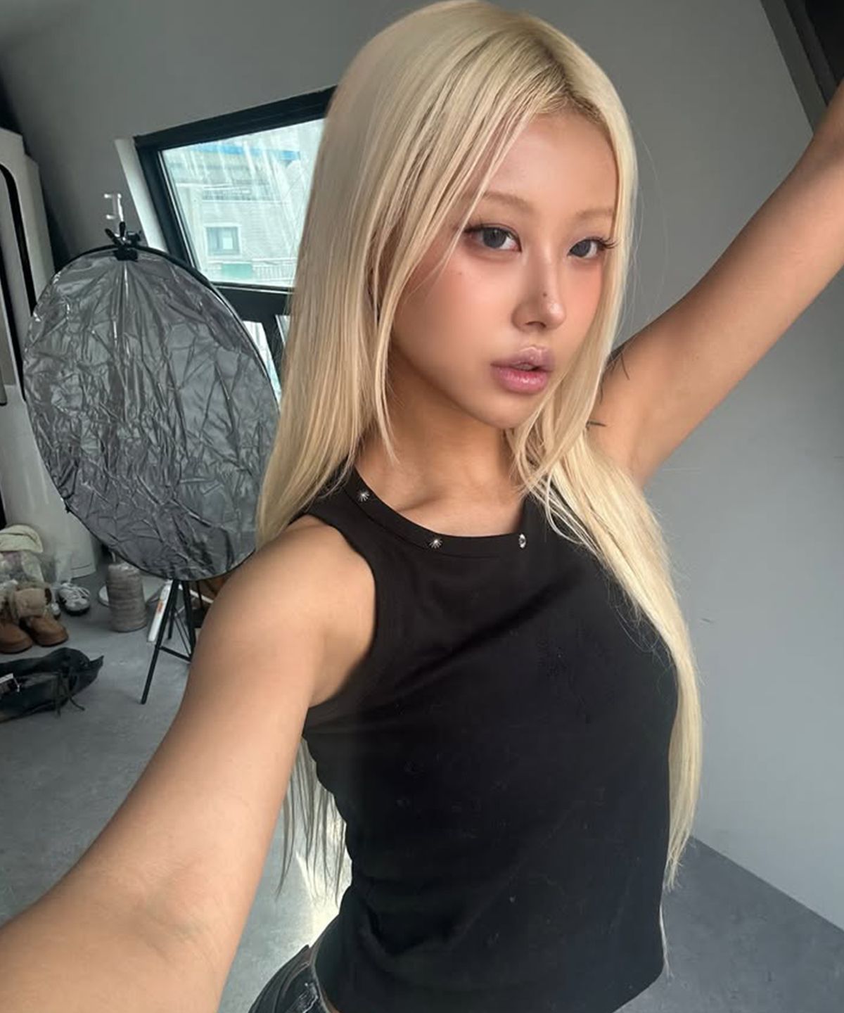 레킴(LEKIM) LWE 스터드 나시 블랙 (우먼)