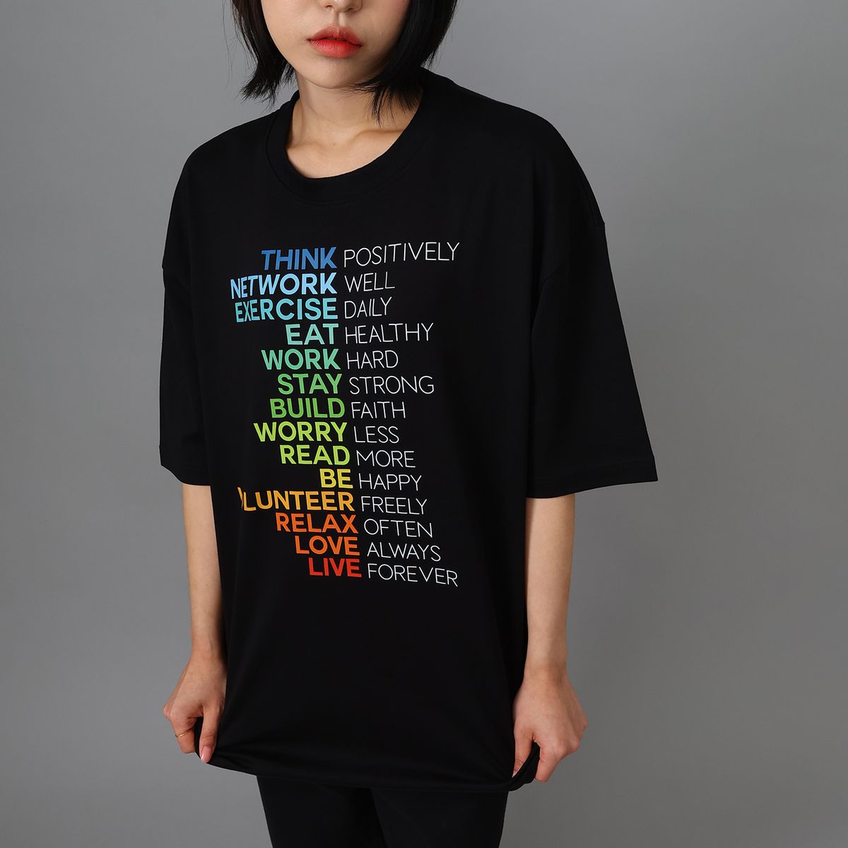 스타일릭스(STYLIX) 네트워크 순면 오버핏 반팔 티셔츠 3COLOR