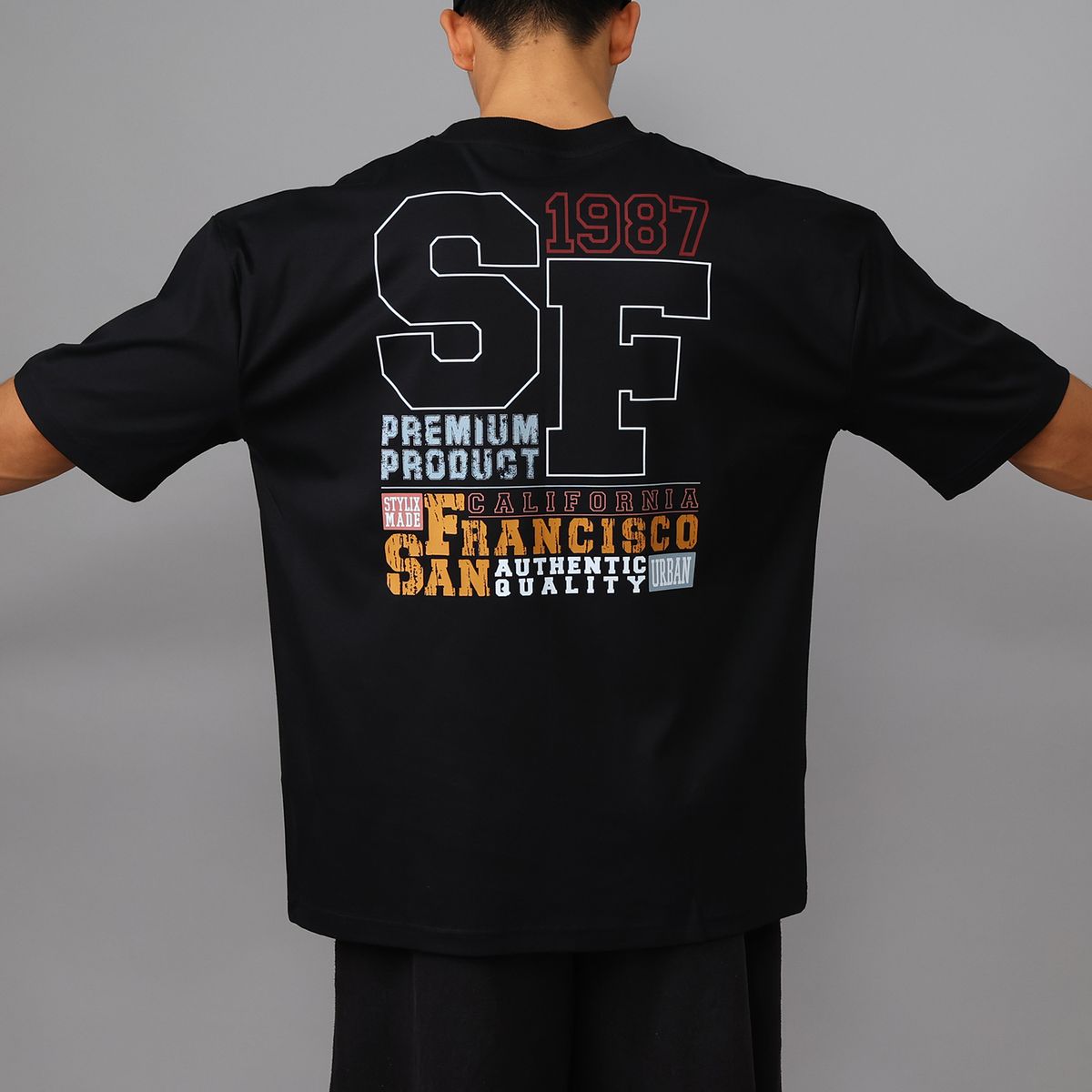 스타일릭스(STYLIX) SF 순면 오버핏 반팔 티셔츠 2COLOR