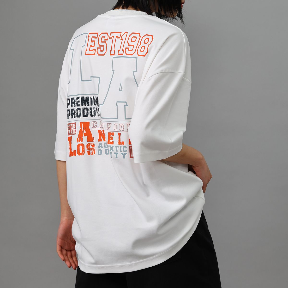 스타일릭스(STYLIX) LA 순면 오버핏 반팔 티셔츠 2COLOR