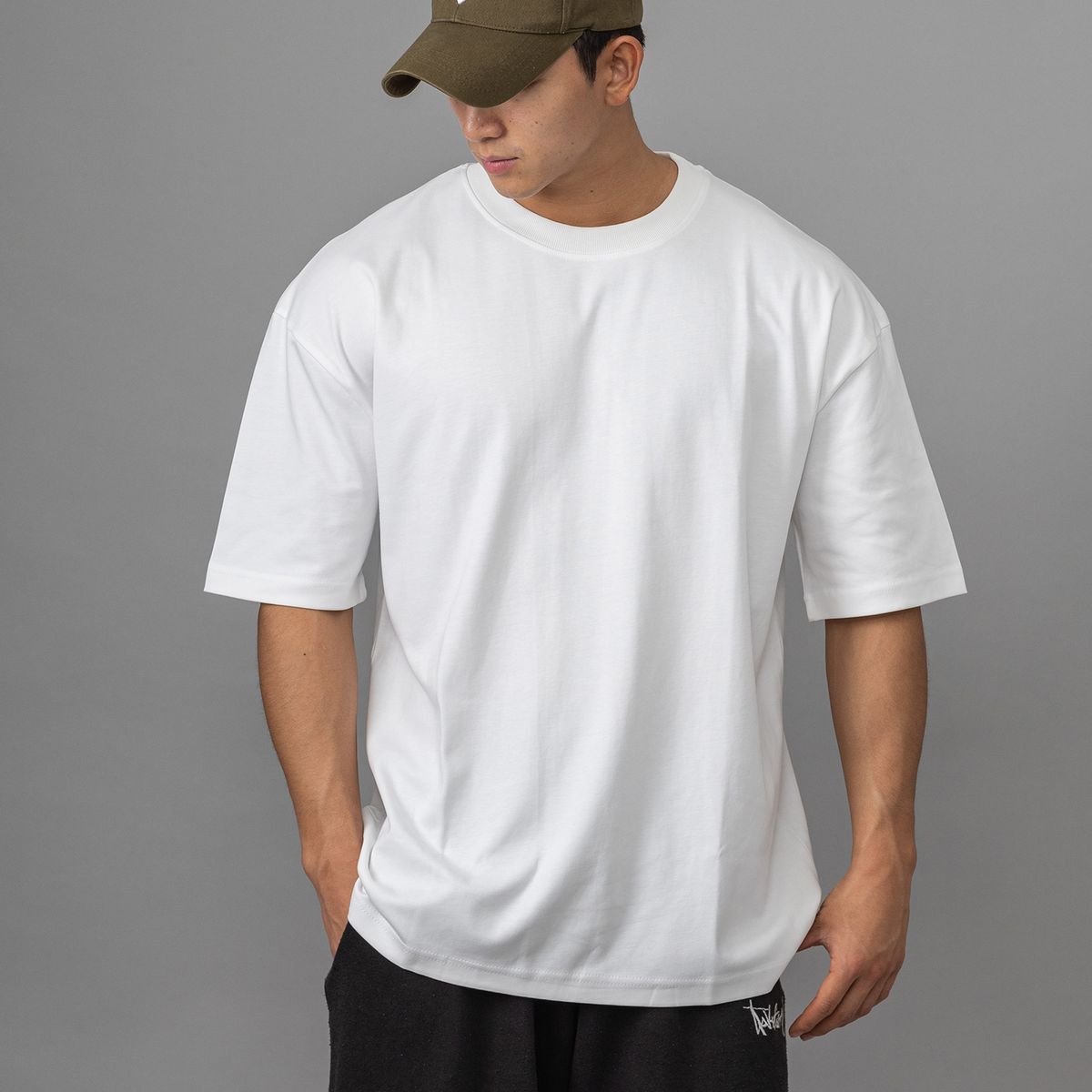 스타일릭스(STYLIX) 무지 순면 오버핏 반팔 티셔츠 4COLOR
