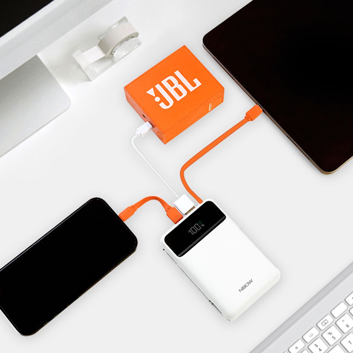 엔보우(NBOW) 고속충전 20000mAh 대용량 보조배터리 P20