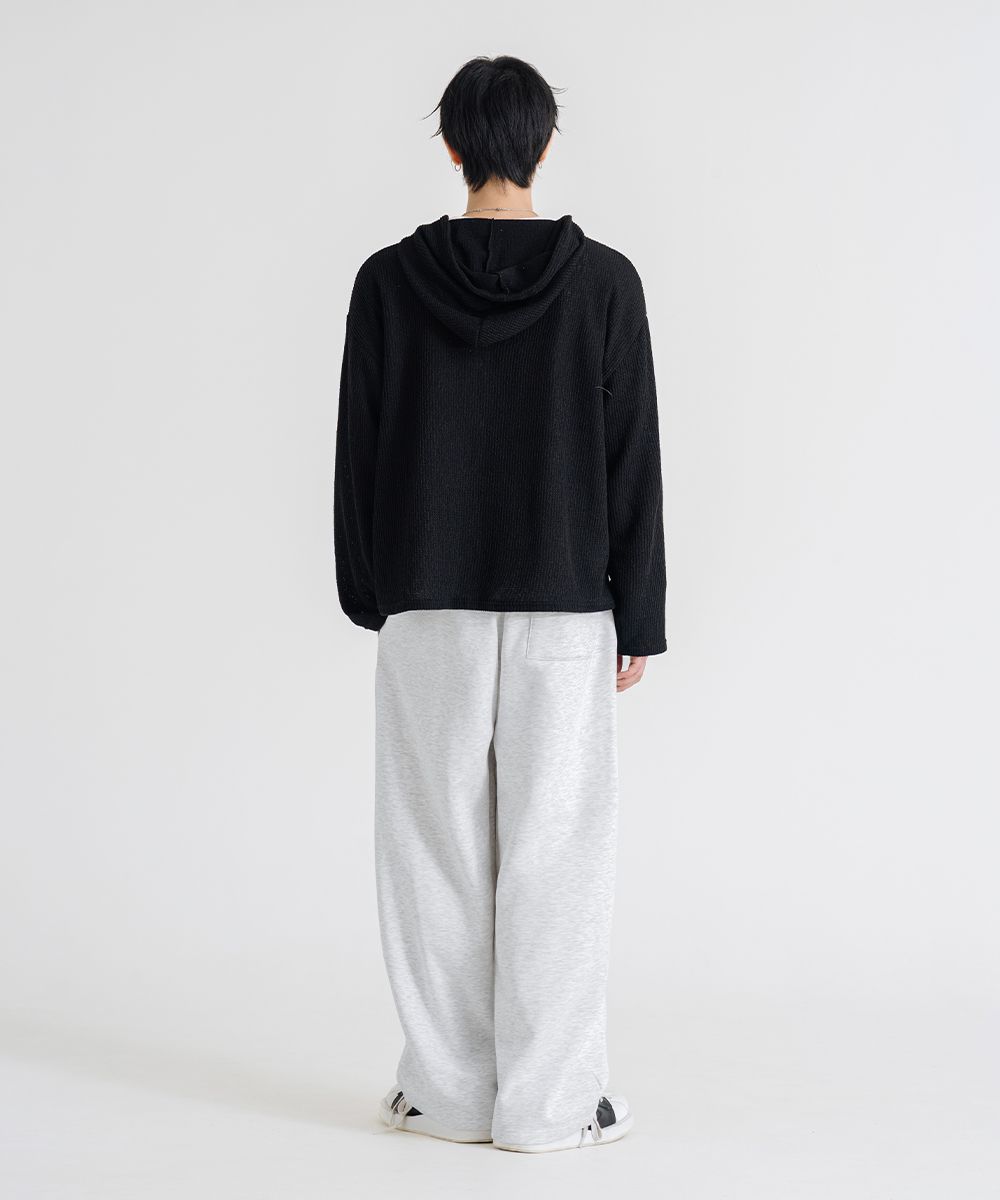 MUSINSA | LEMAIN SECOND ONE-TUCK WIDE SWEAT PANTS [WHITE