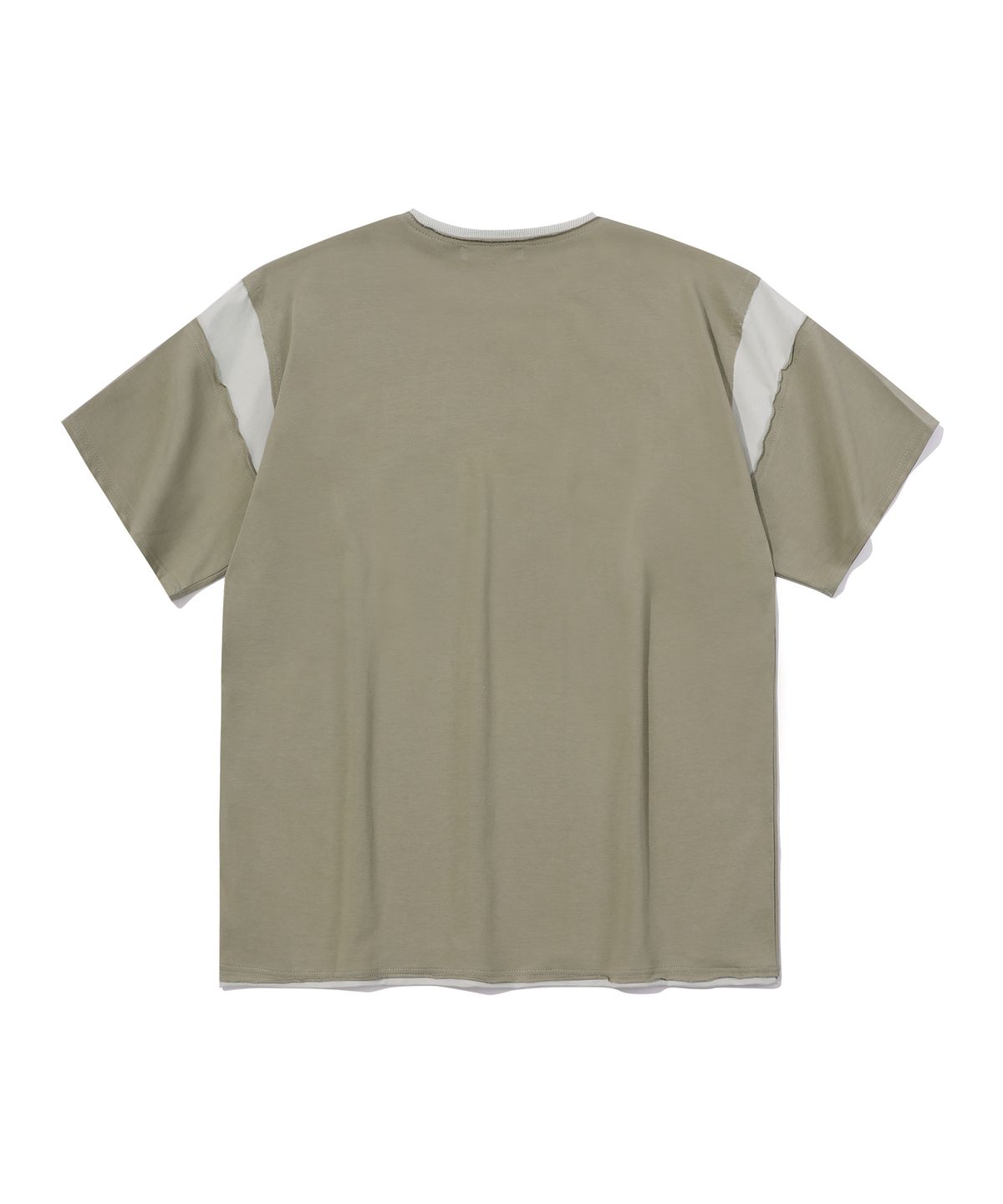 에피소드 언타이틀(EPISODE UNTITLED) MATCH COLORS LOGO PRINT T-SHIRT_MINT KHAKI