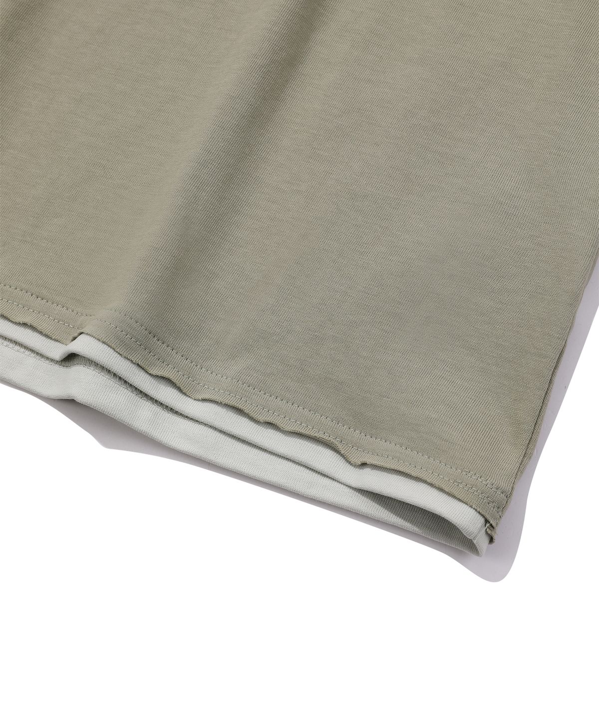 에피소드 언타이틀(EPISODE UNTITLED) MATCH COLORS LOGO PRINT T-SHIRT_MINT KHAKI