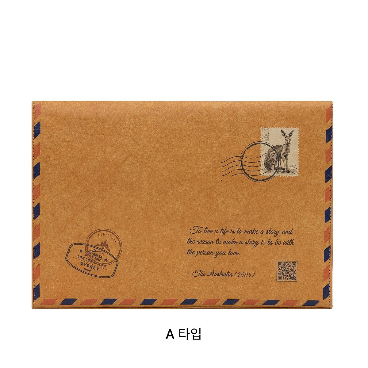 왈라루(WALLAROO) 포스트 아이패드 메신저백 데저트 브라운