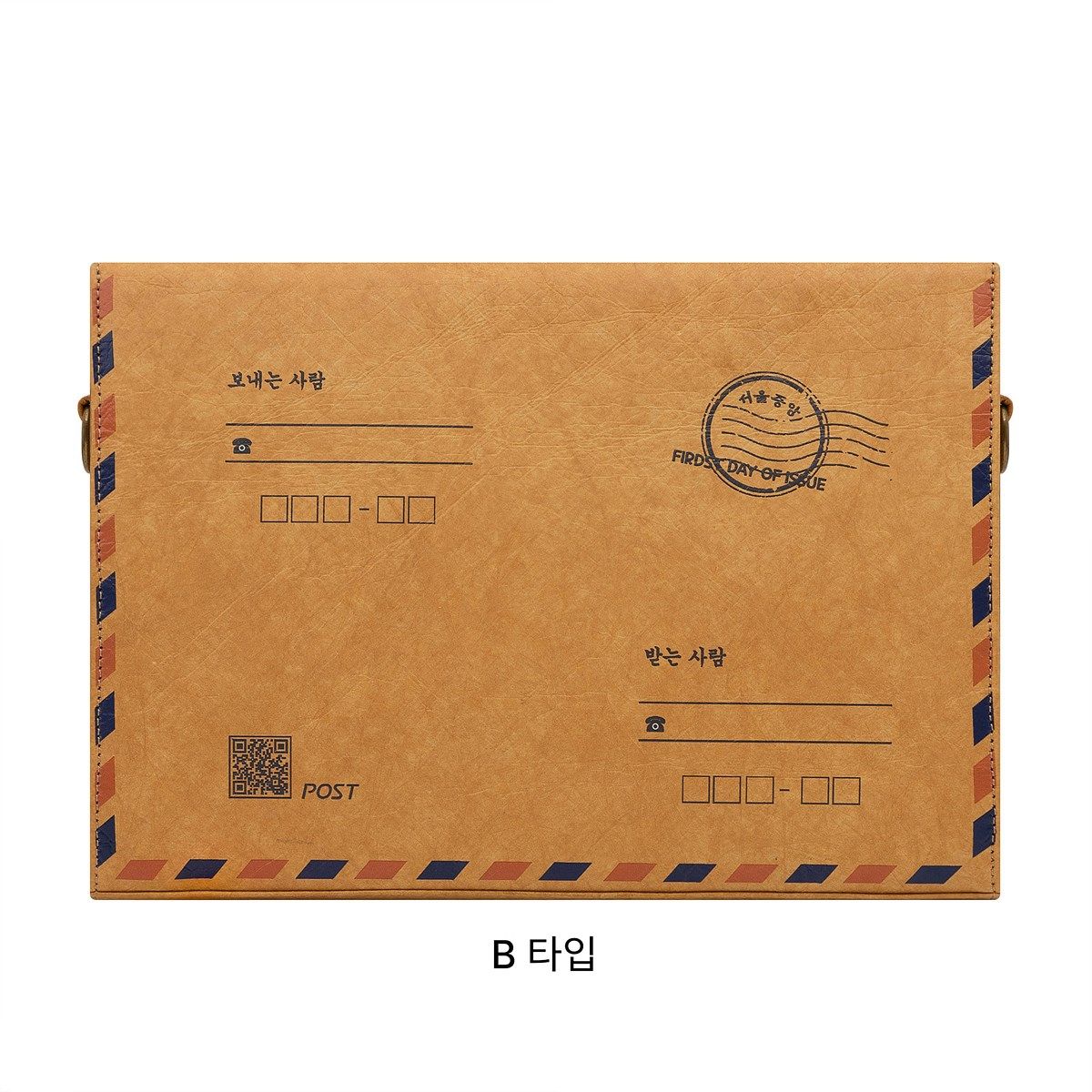왈라루(WALLAROO) 포스트 아이패드 메신저백 데저트 브라운