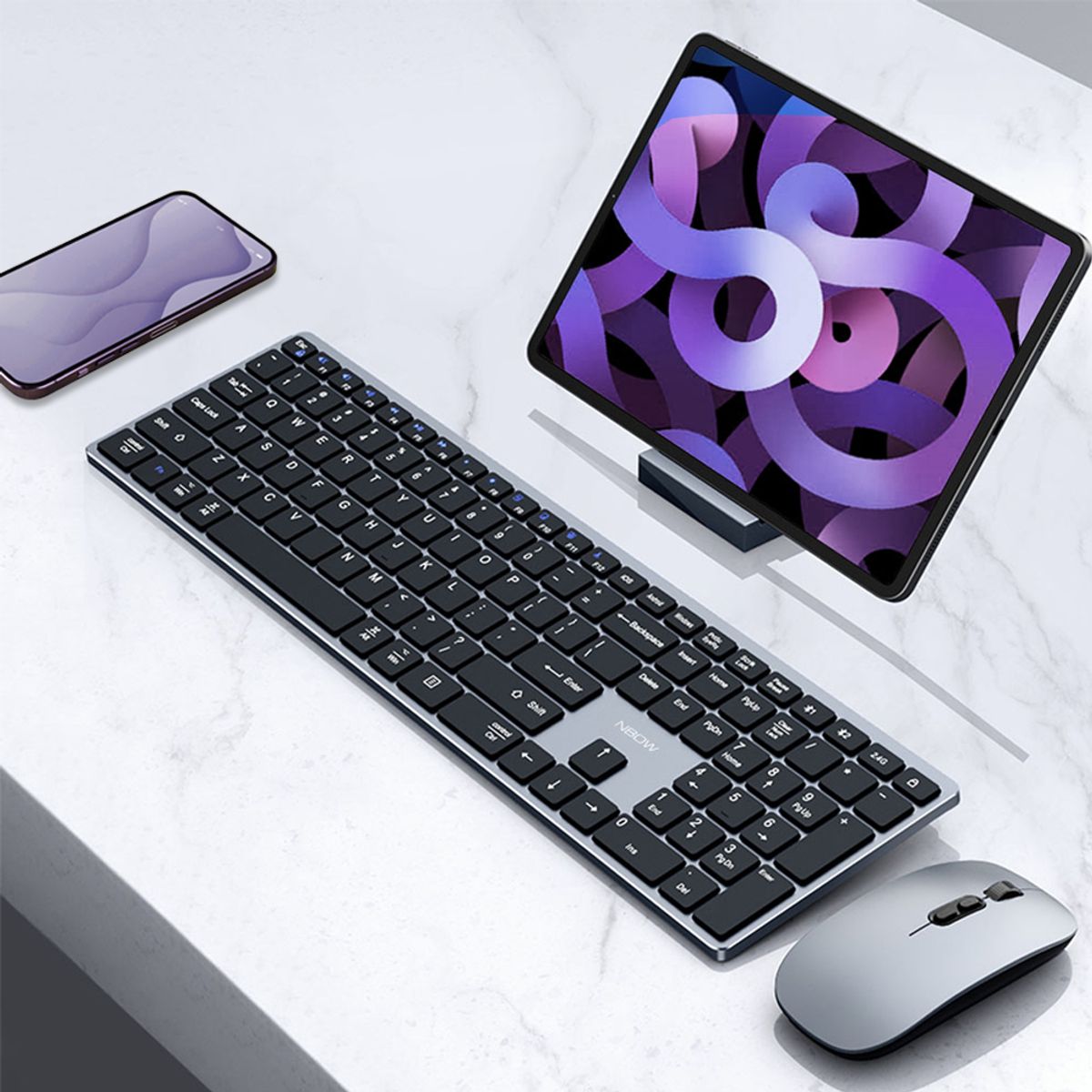 엔보우(NBOW) 블루투스 3채널 무선키보드 N패드네오