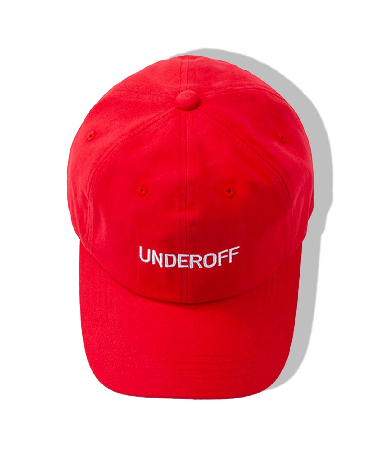 언더오프(UNDEROFF) 메인 로고 코튼 볼캡 블랙