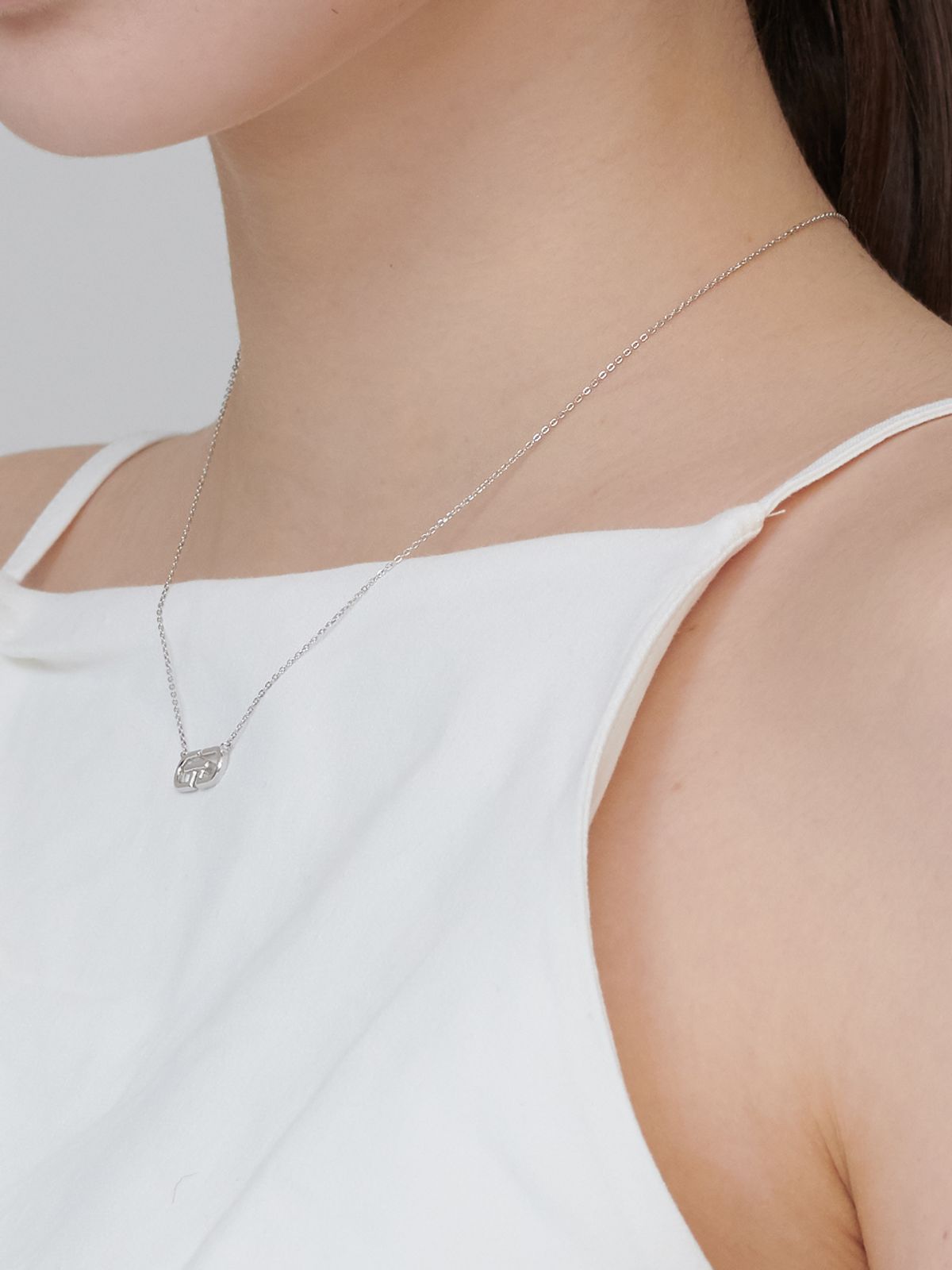가이거주얼리(GEIGERJEWELRY) 시그니처 심플 빅 실버 목걸이 GISVNN036