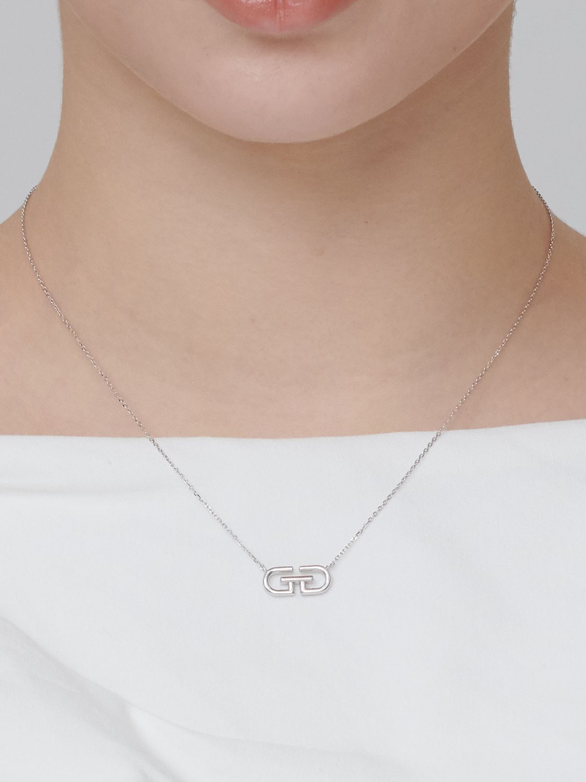 가이거주얼리(GEIGERJEWELRY) 시그니처 심플 빅 실버 목걸이 GISVNN036