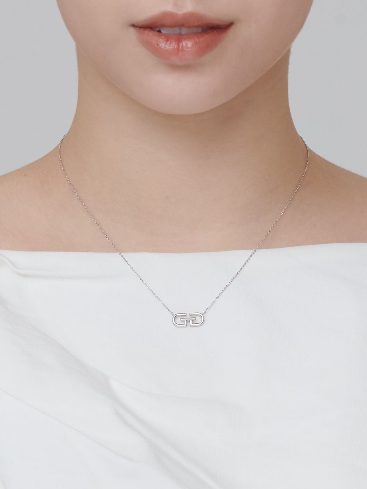 가이거주얼리(GEIGERJEWELRY) 시그니처 심플 빅 실버 목걸이 GISVNN036