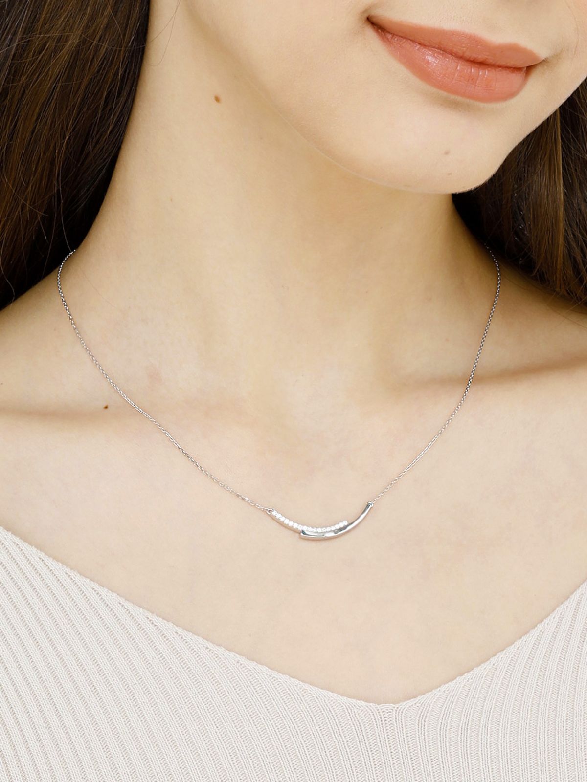 가이거주얼리(GEIGERJEWELRY) 화이트 라인 목걸이 GISVNN009