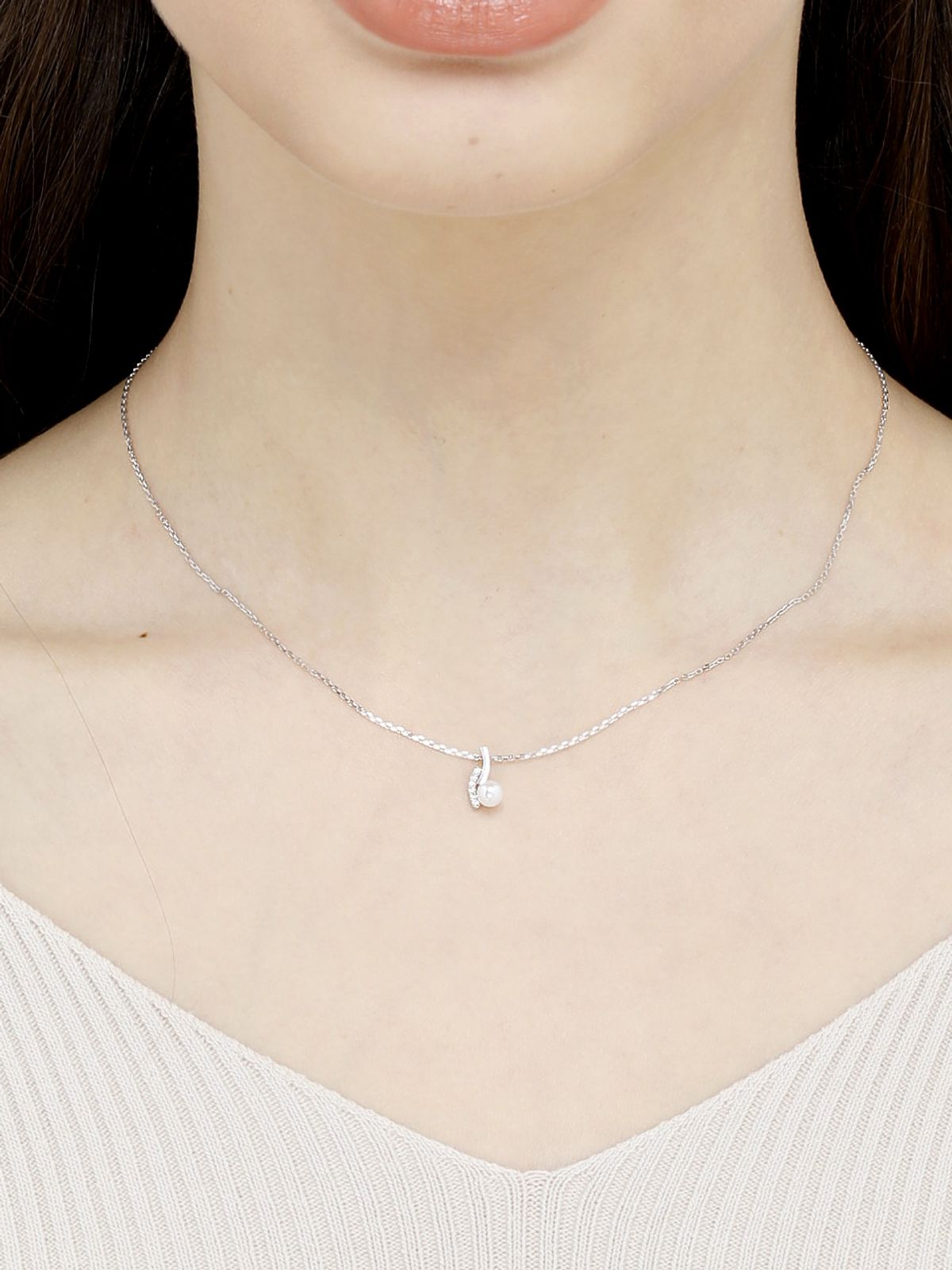 가이거주얼리(GEIGERJEWELRY) 진주 라인 목걸이 GISVNN008
