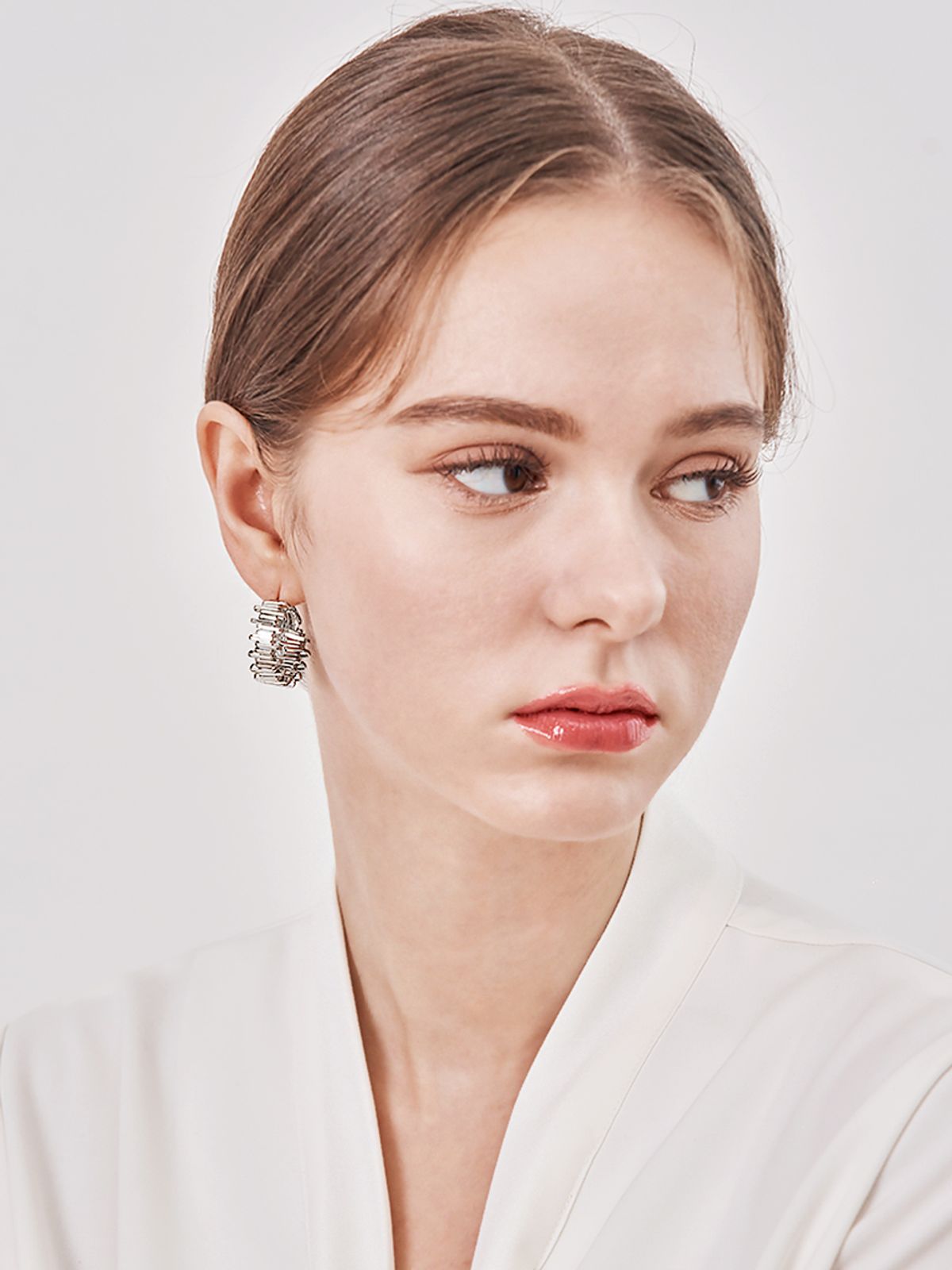 가이거주얼리(GEIGERJEWELRY) 빅사이즈 라인 링 귀걸이 GISVEE150 (실버925 PIN)