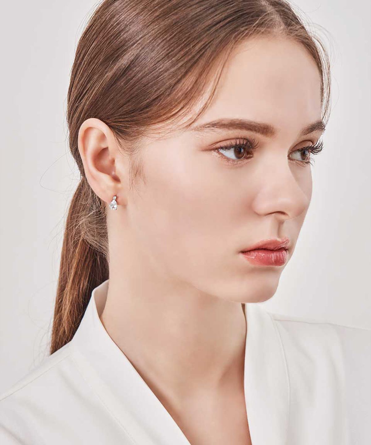 가이거주얼리(GEIGERJEWELRY) 심플 물방울 귀걸이 GISVEE137 (실버925 PIN)