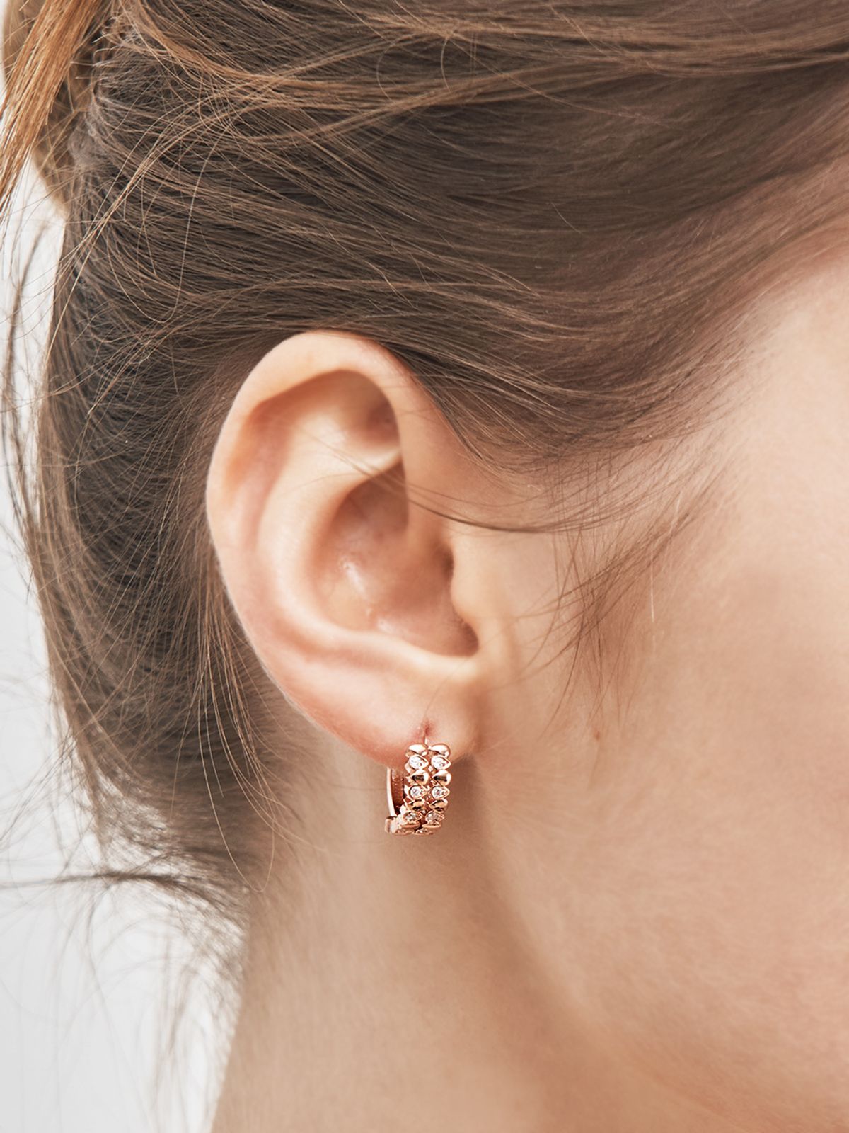 가이거주얼리(GEIGERJEWELRY) 18K 도트 원터치 링귀걸이 (gold pin) GI8KPEE028