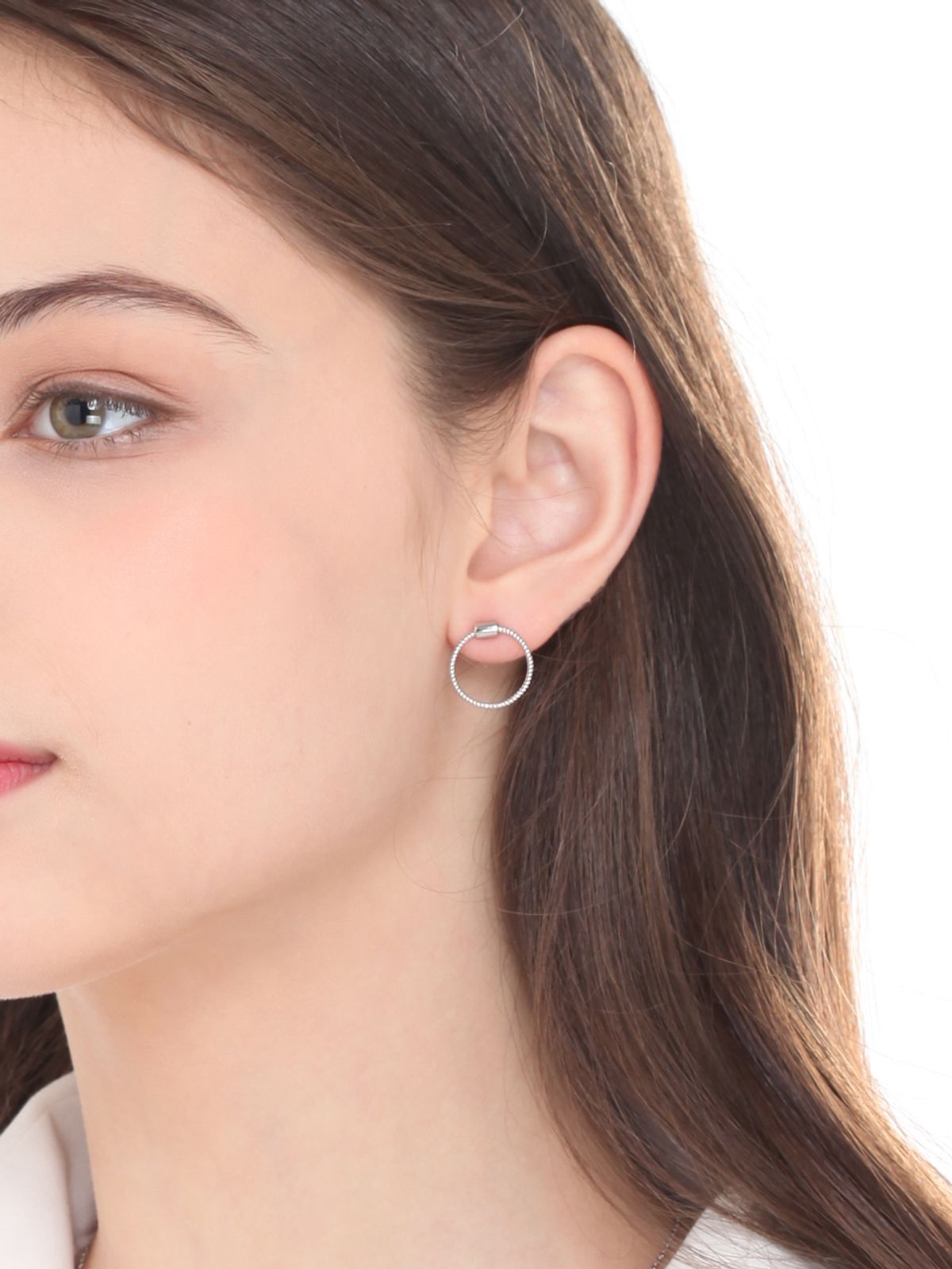 가이거주얼리(GEIGERJEWELRY) 꼬임 링 실버 귀걸이 GISVEE036