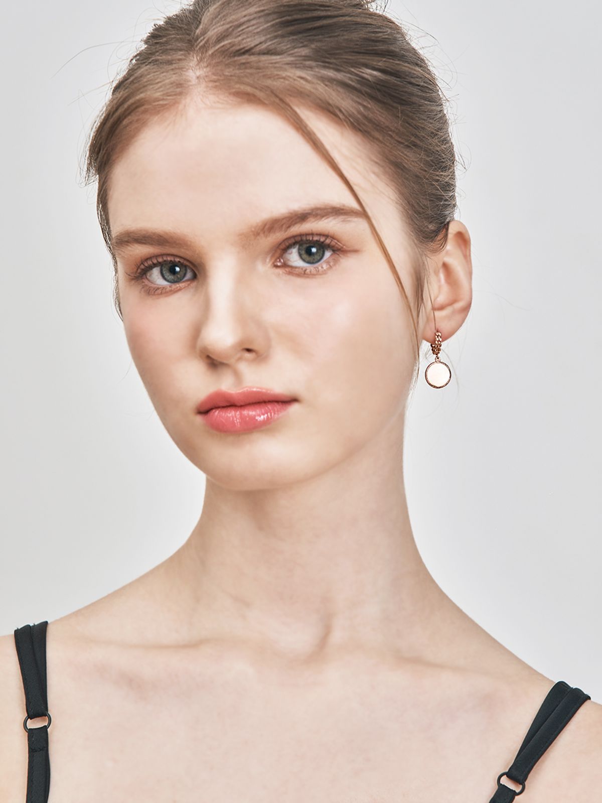 가이거주얼리(GEIGERJEWELRY) 18K 코인 원터치 귀걸이 (gold pin) GI8KPEE011