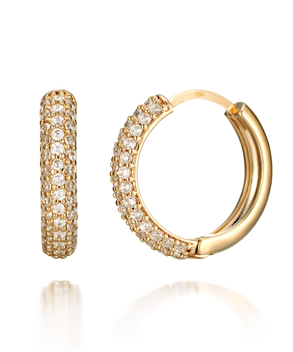 가이거주얼리(GEIGERJEWELRY) 18K GF 데일리 원터치 링귀걸이 GI8KPEE012