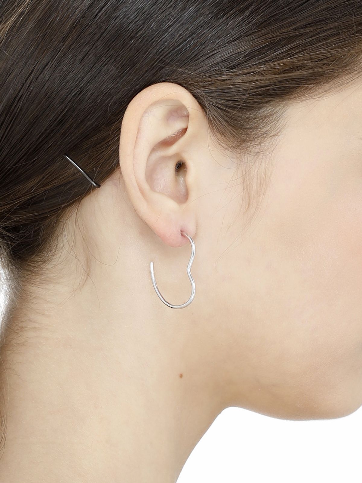 가이거주얼리(GEIGERJEWELRY) 심플 유니크 실버 귀걸이 GISVEE025