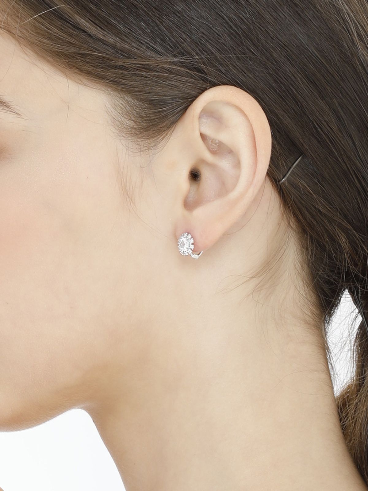 가이거주얼리(GEIGERJEWELRY) 꽃 원터치 귀걸이 GISVEE024 (실버925 PIN)