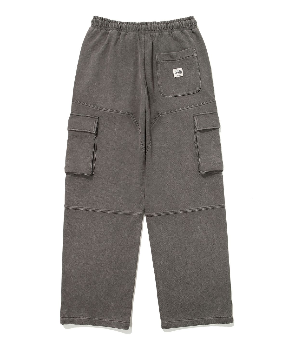 슈퍼드라이(SUPERDRY) 빈티지 가먼트 워싱 카고 스웻 팬츠 다크그레이
