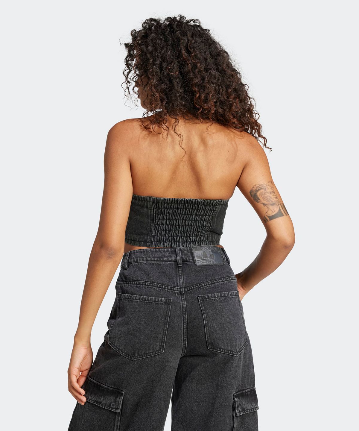 아디다스(ADIDAS) ADILENIUM 2 워시드 데님 튜브탑 - 블랙 / JM9280