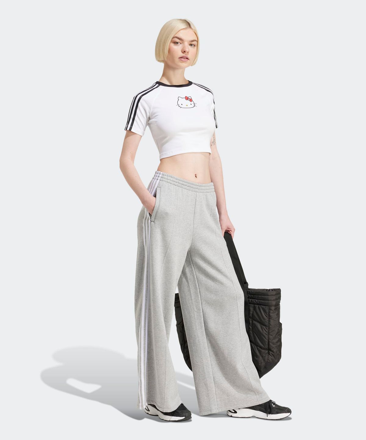 아디다스(ADIDAS) 아디다스 x 헬로키티 3S 베이비 티 - 화이트 / IX7879