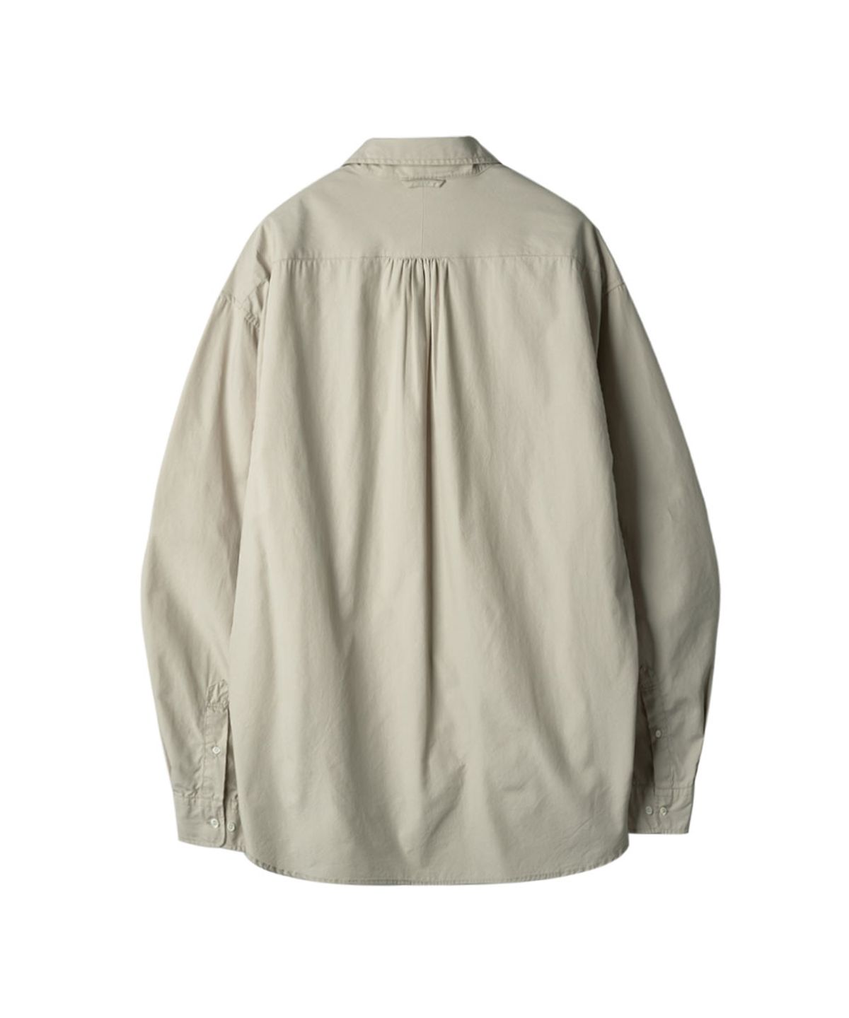 러프사이드(ROUGHSIDE) Shirring Shirt Oatmeal