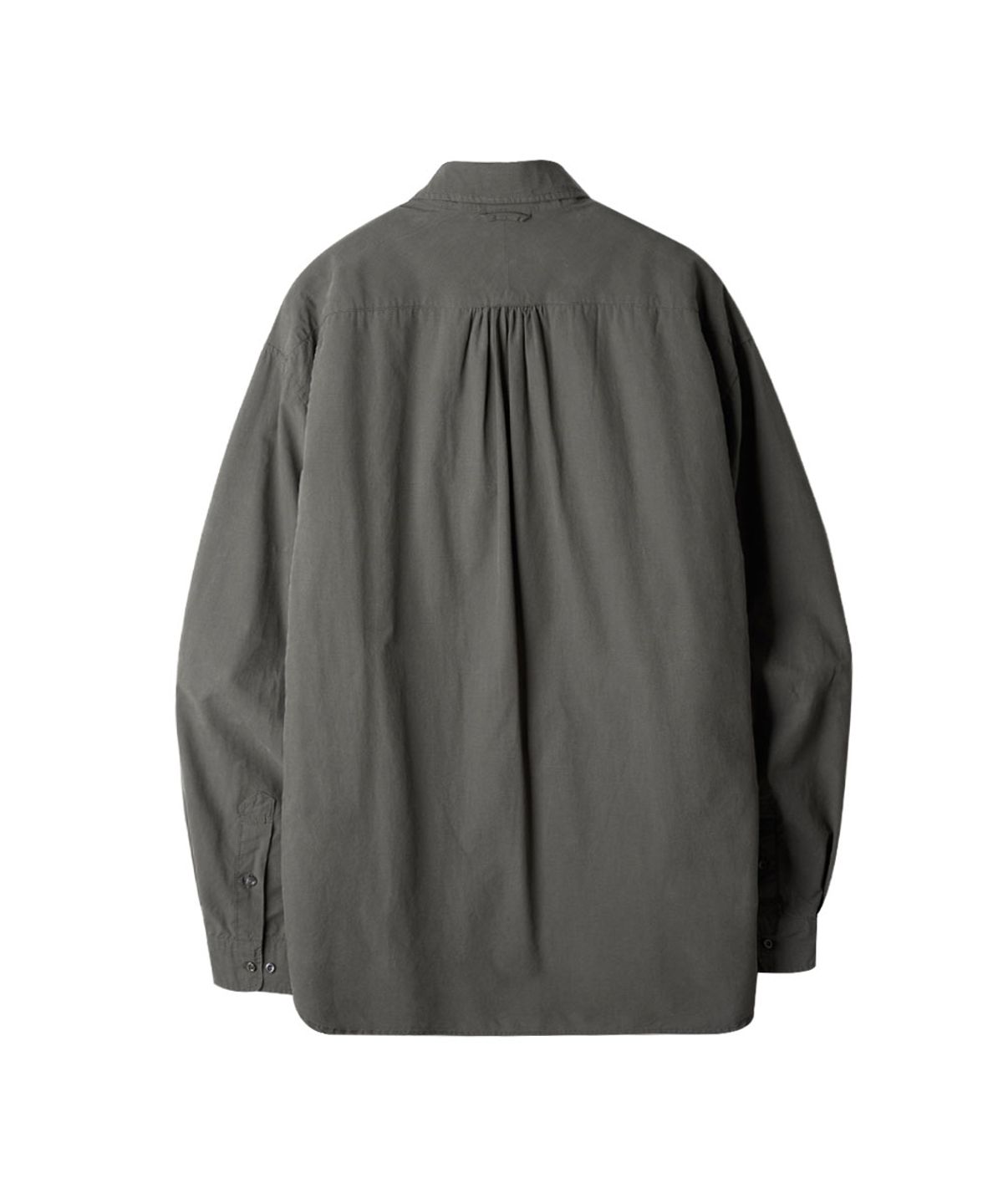 러프사이드(ROUGHSIDE) Shirring Shirt Charcoal