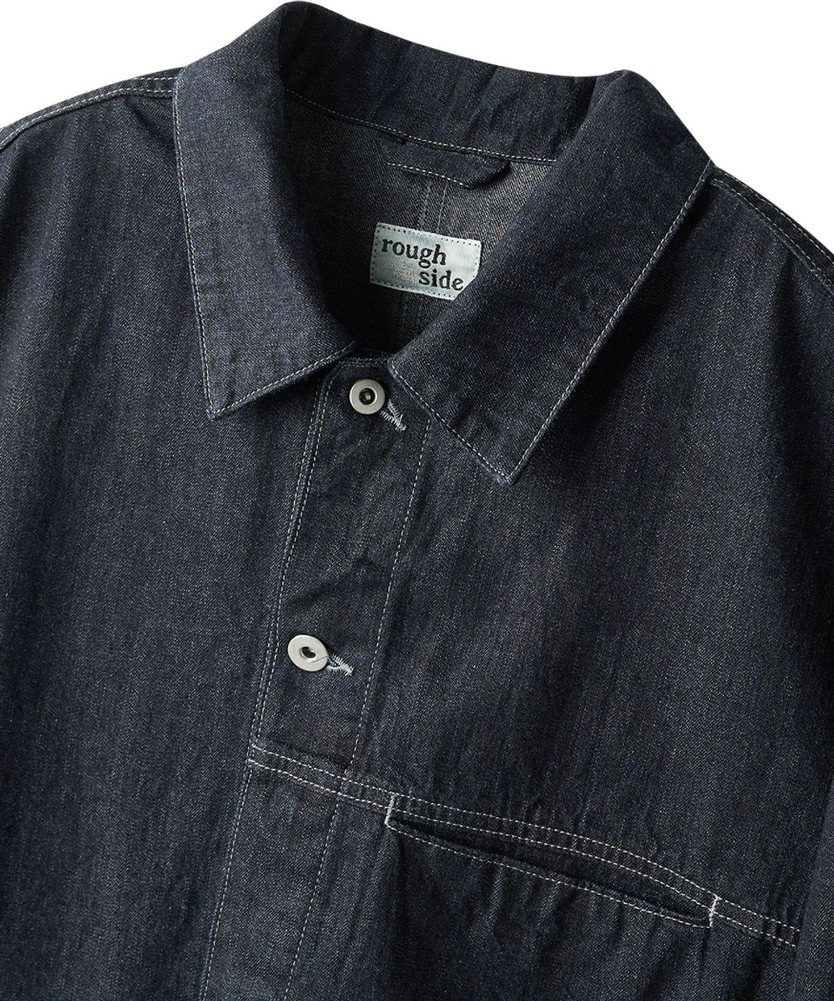 러프사이드(ROUGHSIDE) Lounge Denim Jacket One Washed