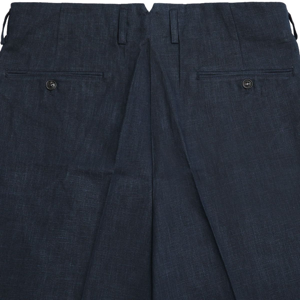 솔티(SORTIE) Linen Hollywood Trousers (Navy)