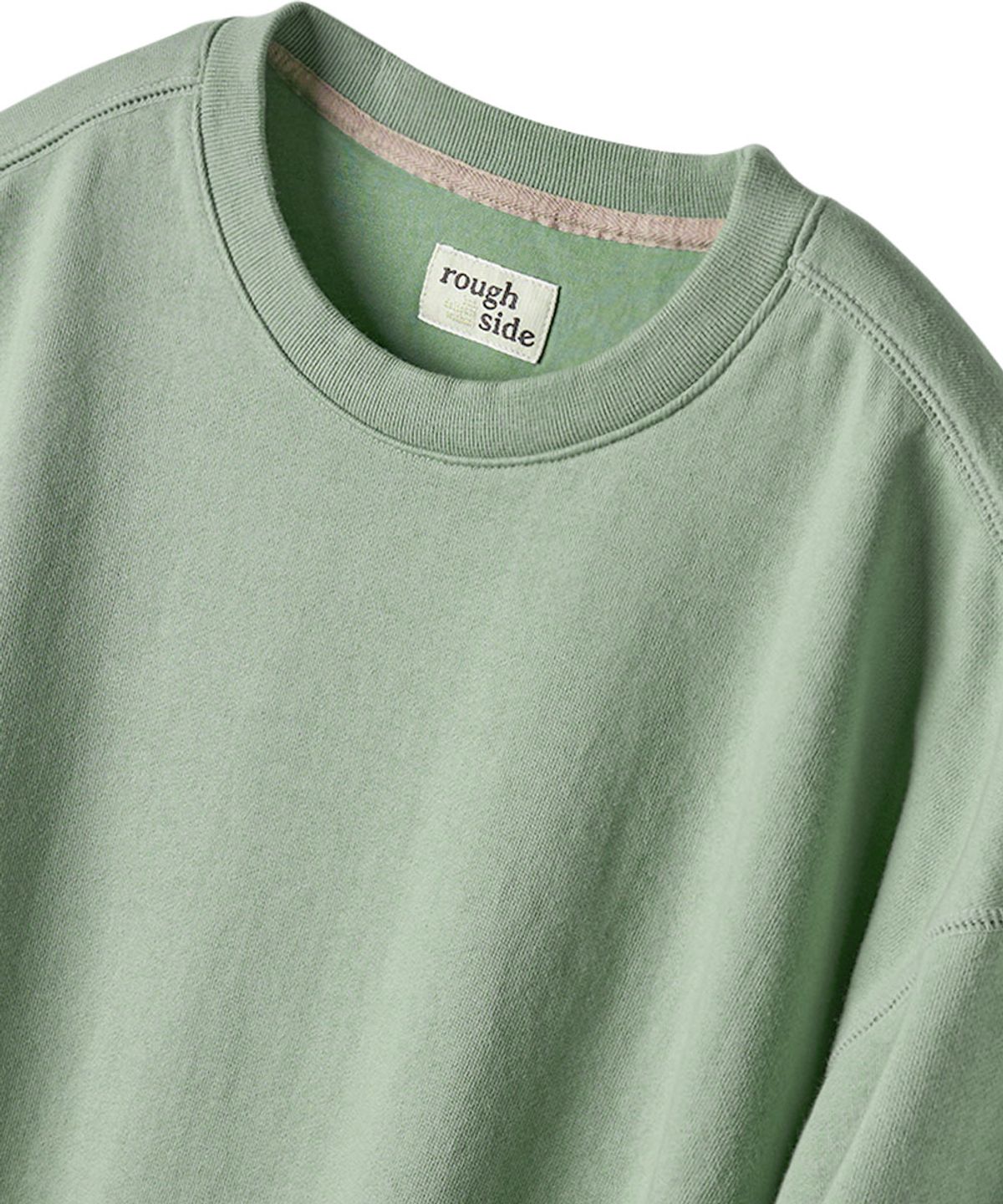러프사이드(ROUGHSIDE) Oversized Sweat Shirt Sage Green