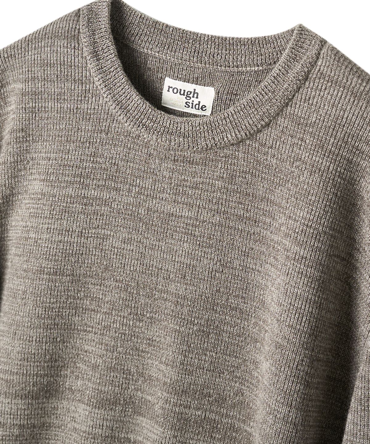 러프사이드(ROUGHSIDE) Blended Crewneck Knit Cocoa