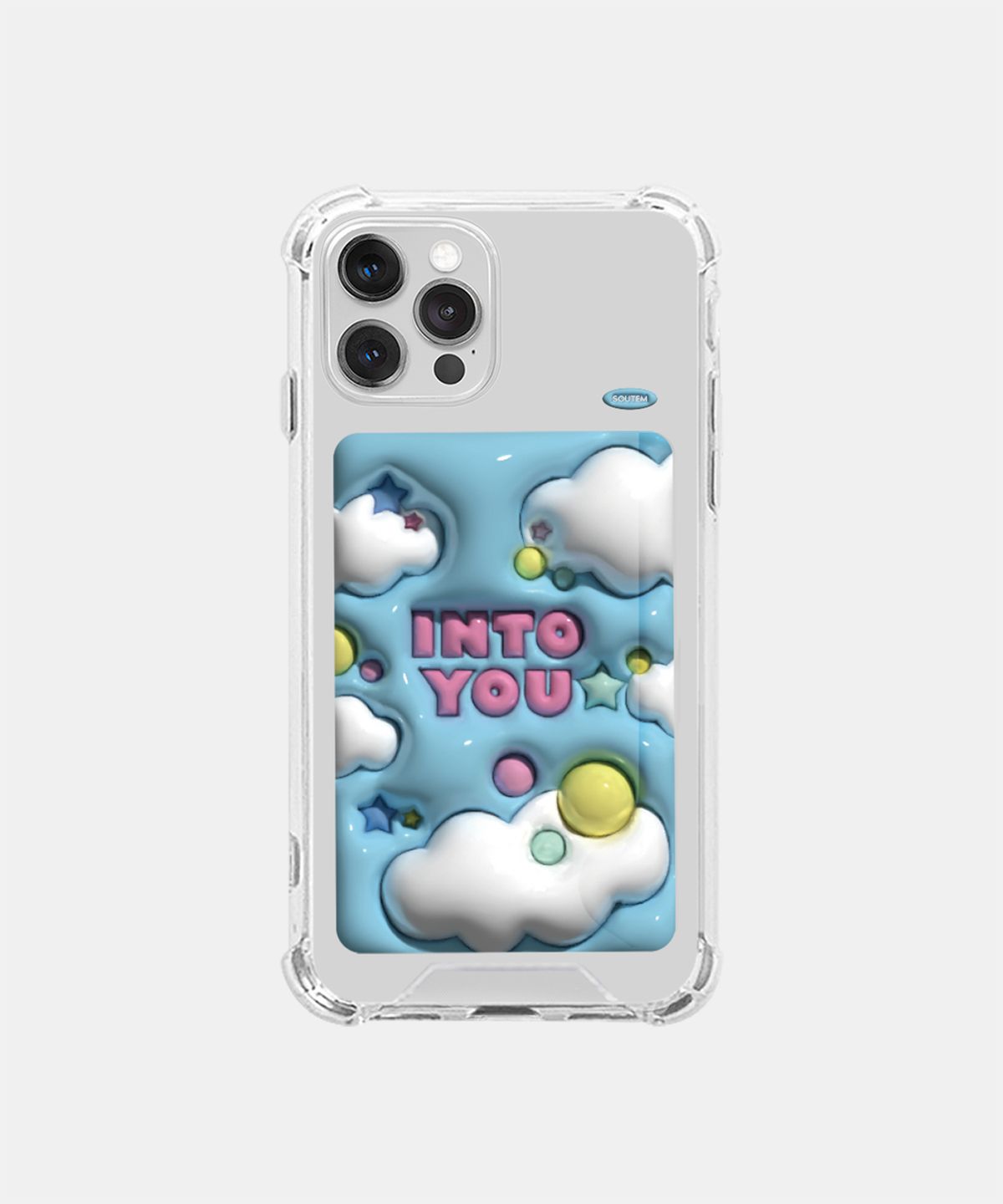 소유템(SOUTEM) Bubblegum Card Phone Case_Clear