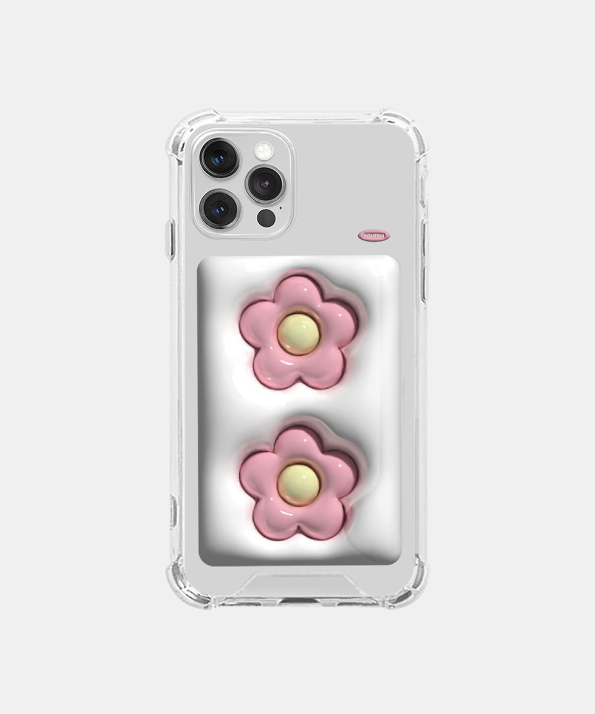 소유템(SOUTEM) Bubblegum Card Phone Case_Clear