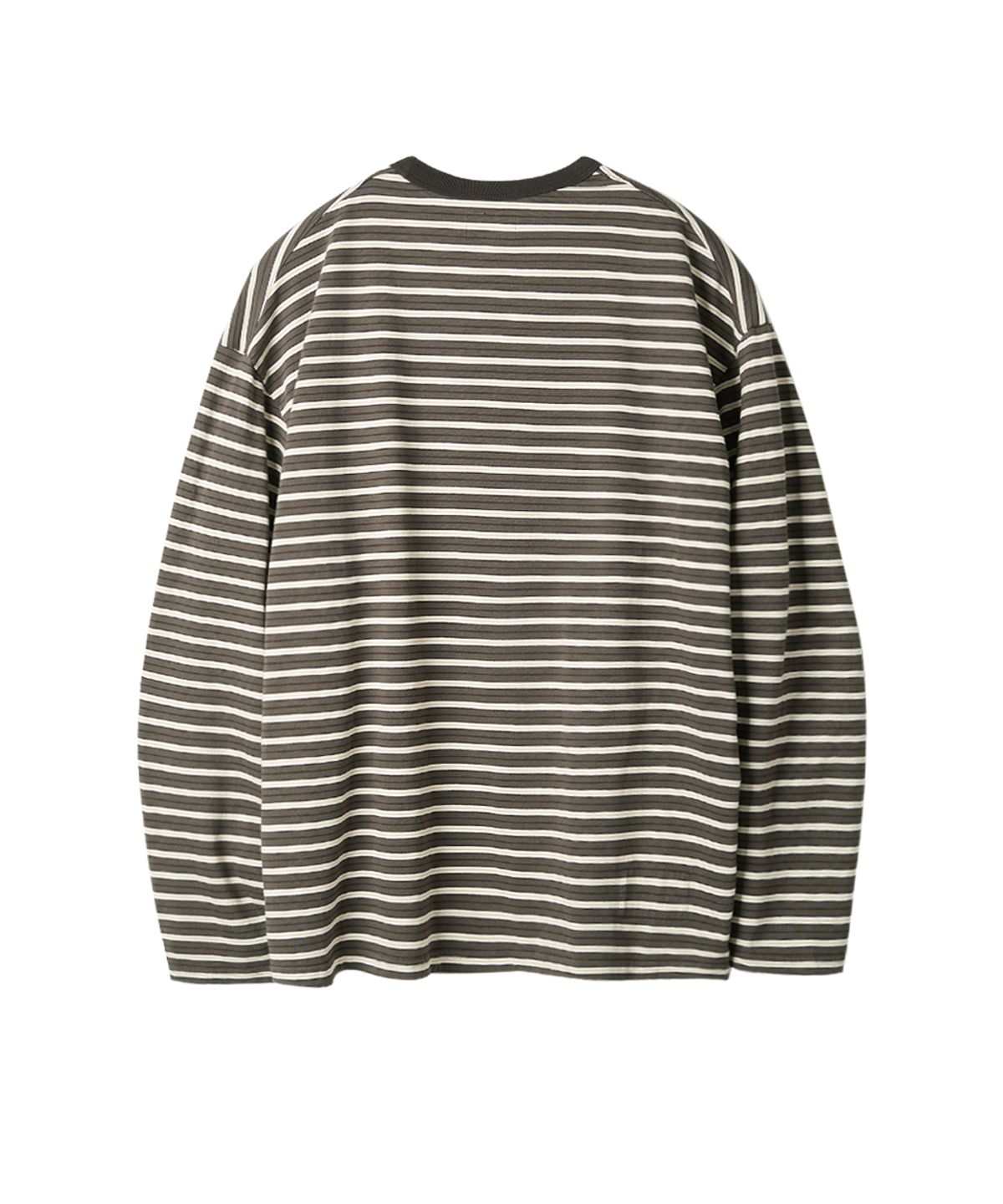 러프사이드(ROUGHSIDE) Multi Stripe Long Sleeve Brown