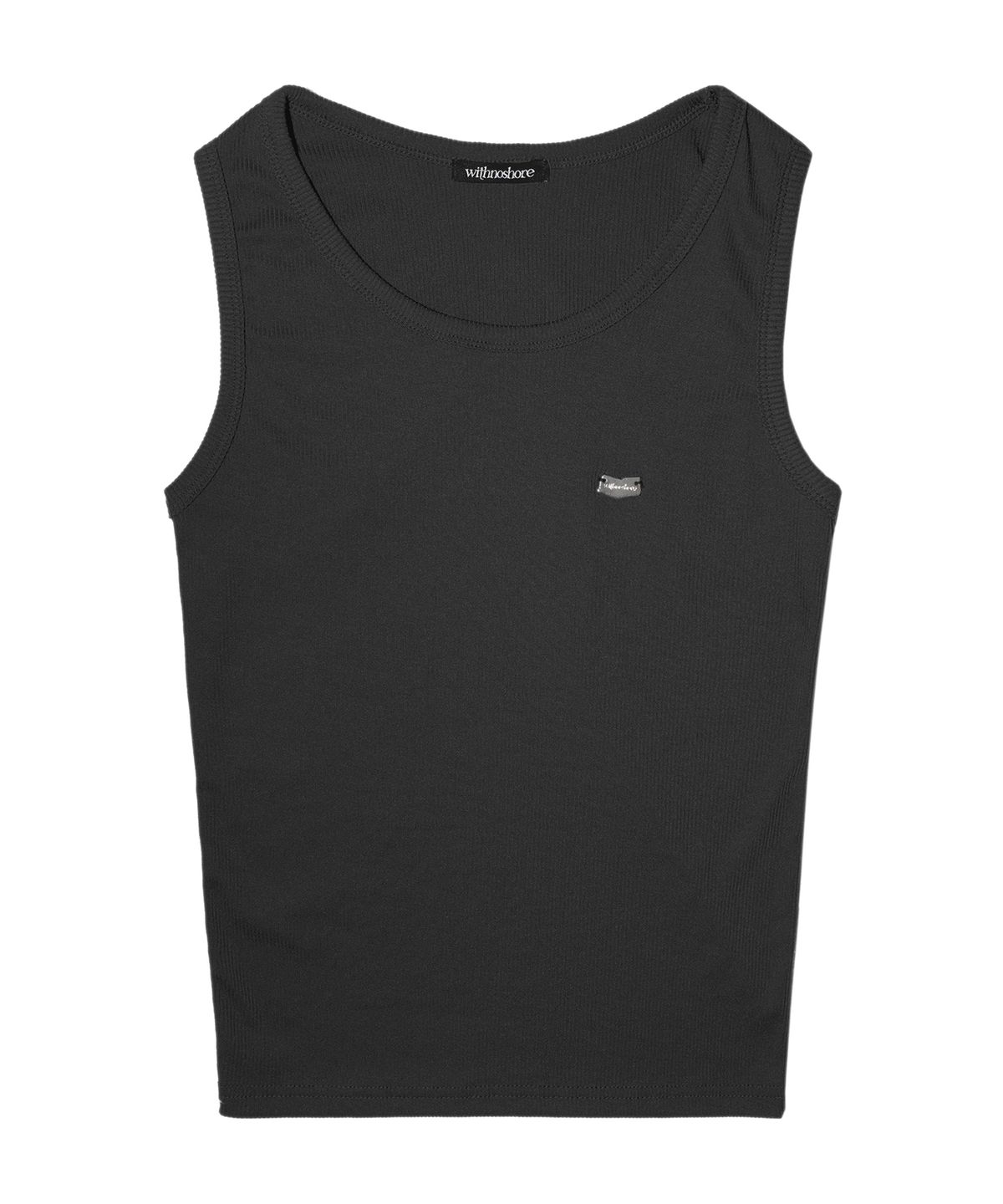위드노쇼어(WITHNOSHORE) irregular emblem sleeveless
