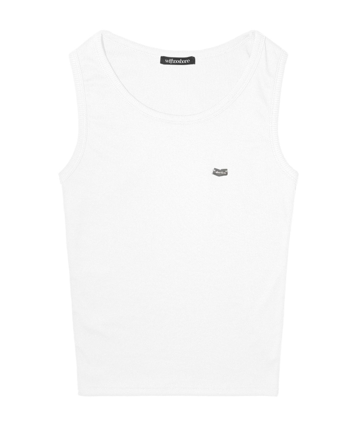 위드노쇼어(WITHNOSHORE) irregular emblem sleeveless