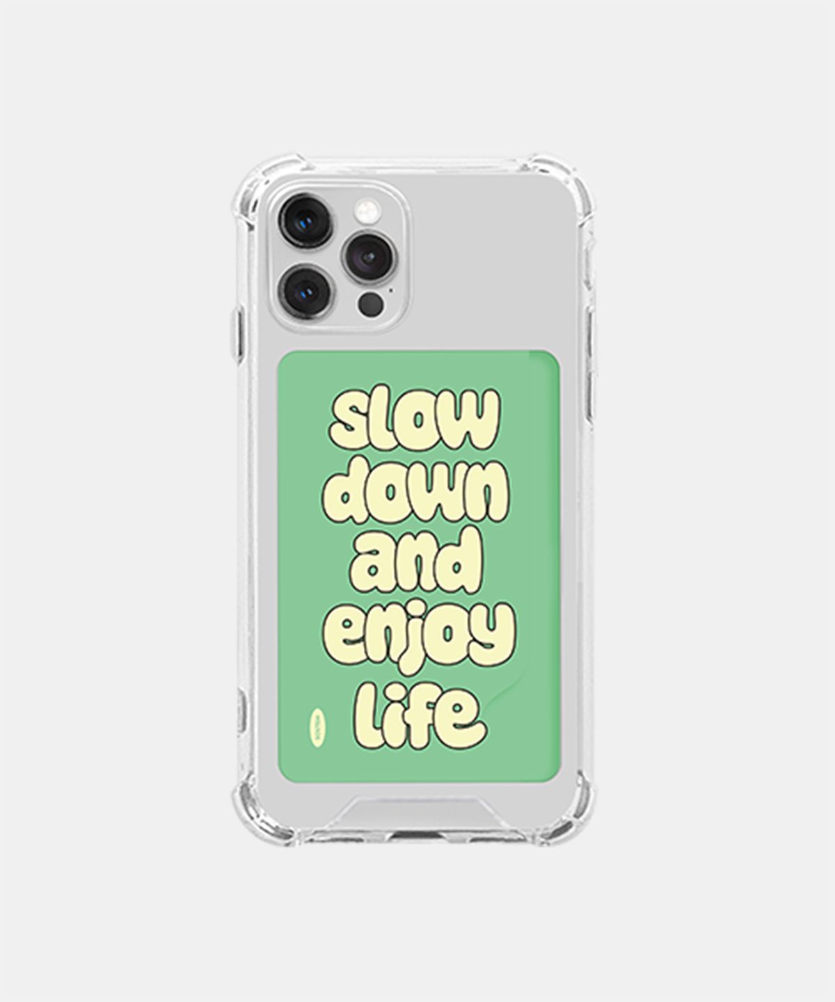 소유템(SOUTEM) Slow Down Card Phone Case_Clear