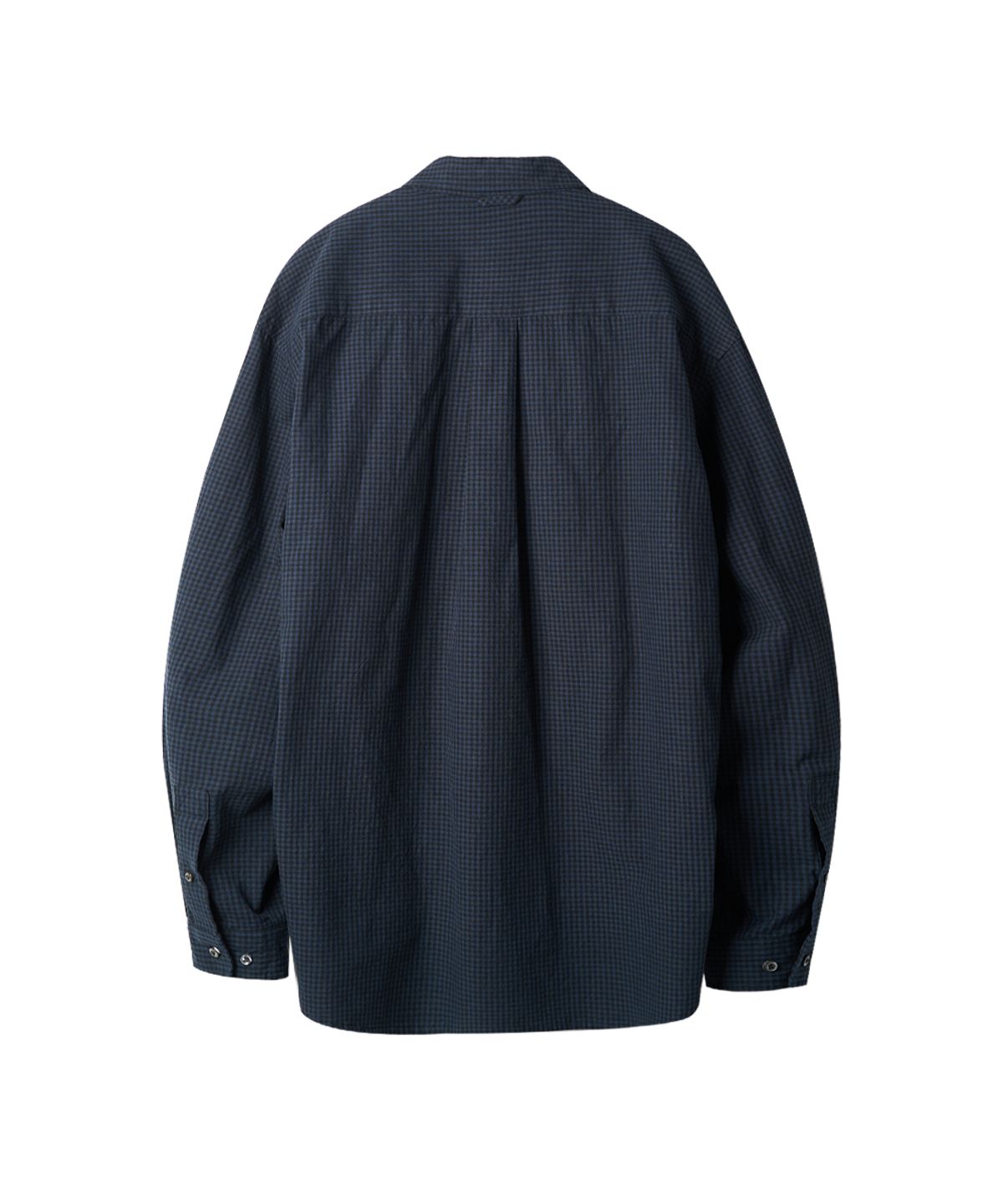 러프사이드(ROUGHSIDE) Primary Shirt Navy Gingham Check