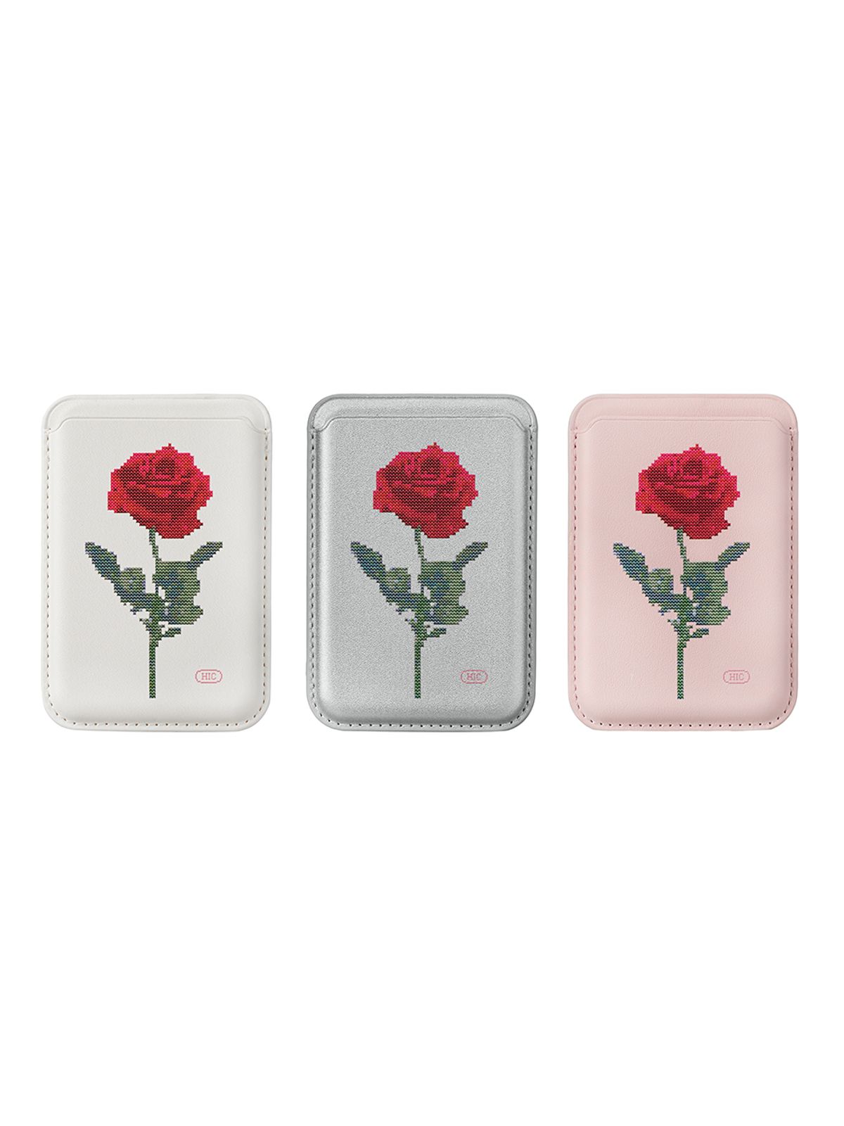 하이칙스(HIGH CHEEKS) Red Rose Macsafe Card Wallet_HC2477WL001M